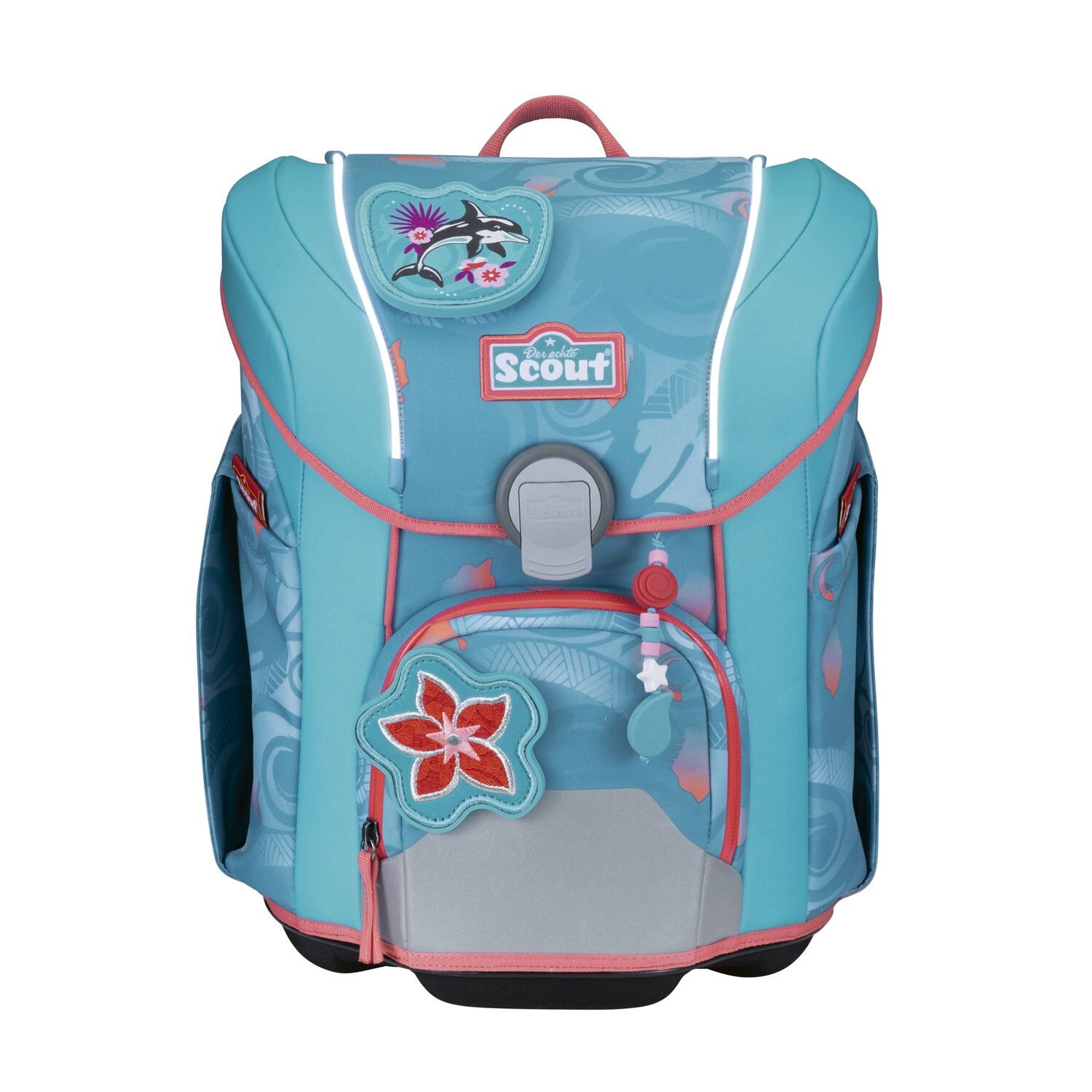 Scout Micro Schulranzen-Set 4 teilig Safety Light Aloha