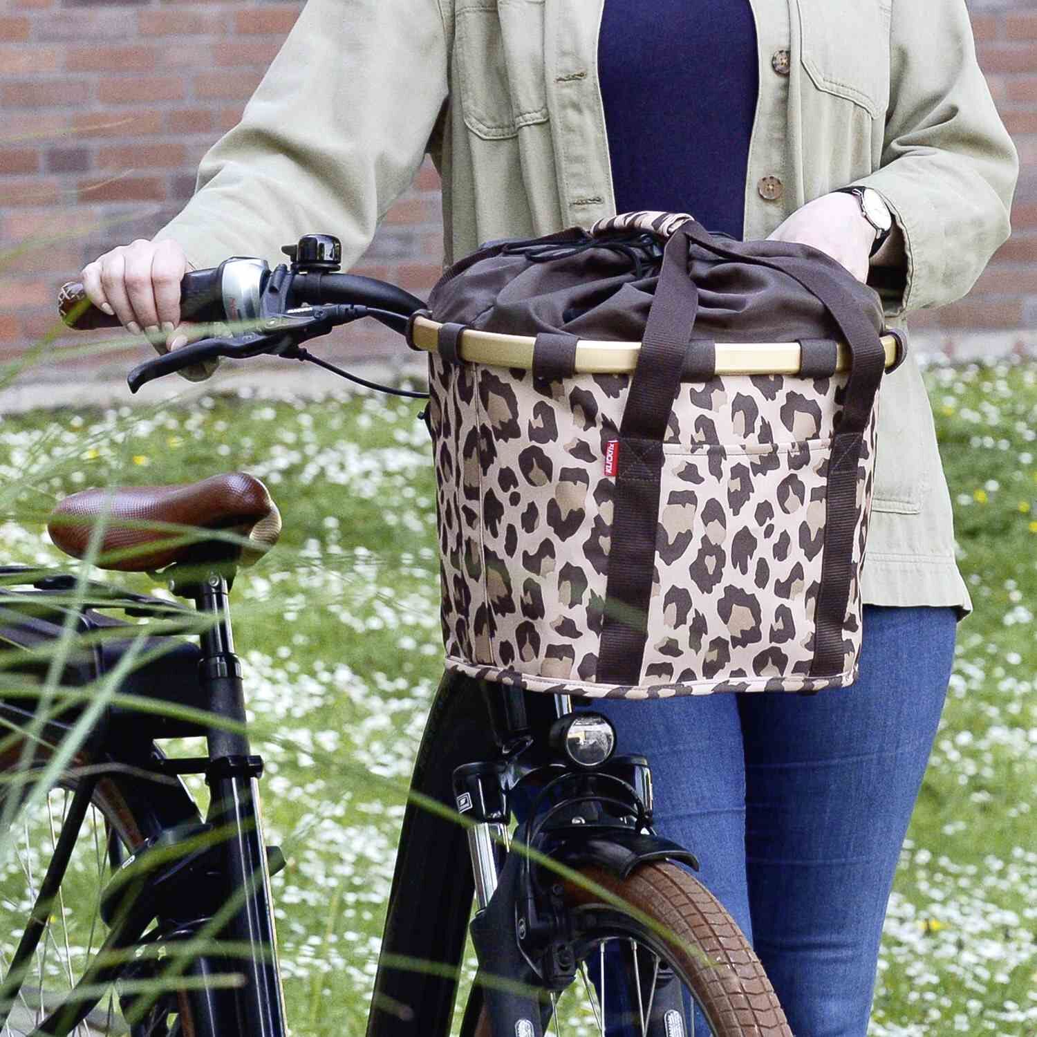 KLICKfix Fahrradkorb BIKEBASKET LEO MACCHIATO