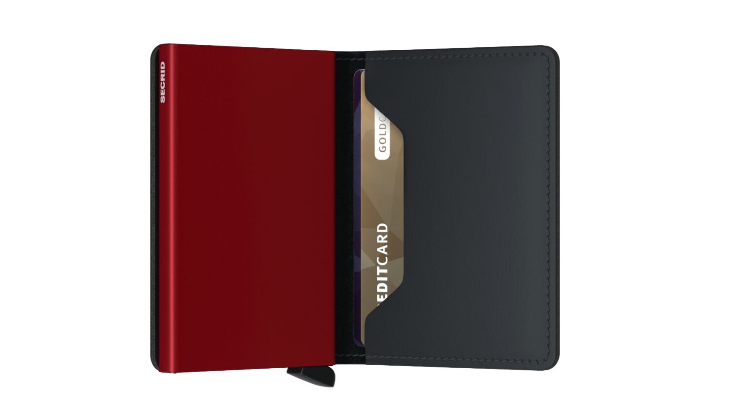 Secrid Slimwallet Matte Black & Red