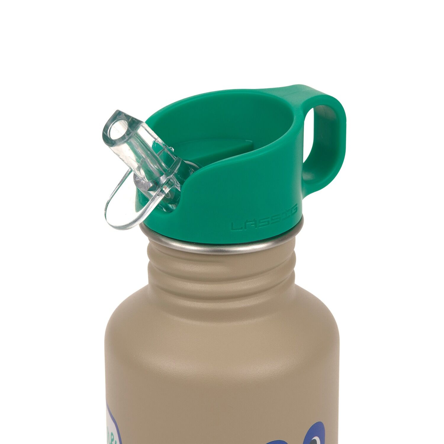 Lässig Trinkflasche Kinder - Edelstahl, Happy Trails Frog