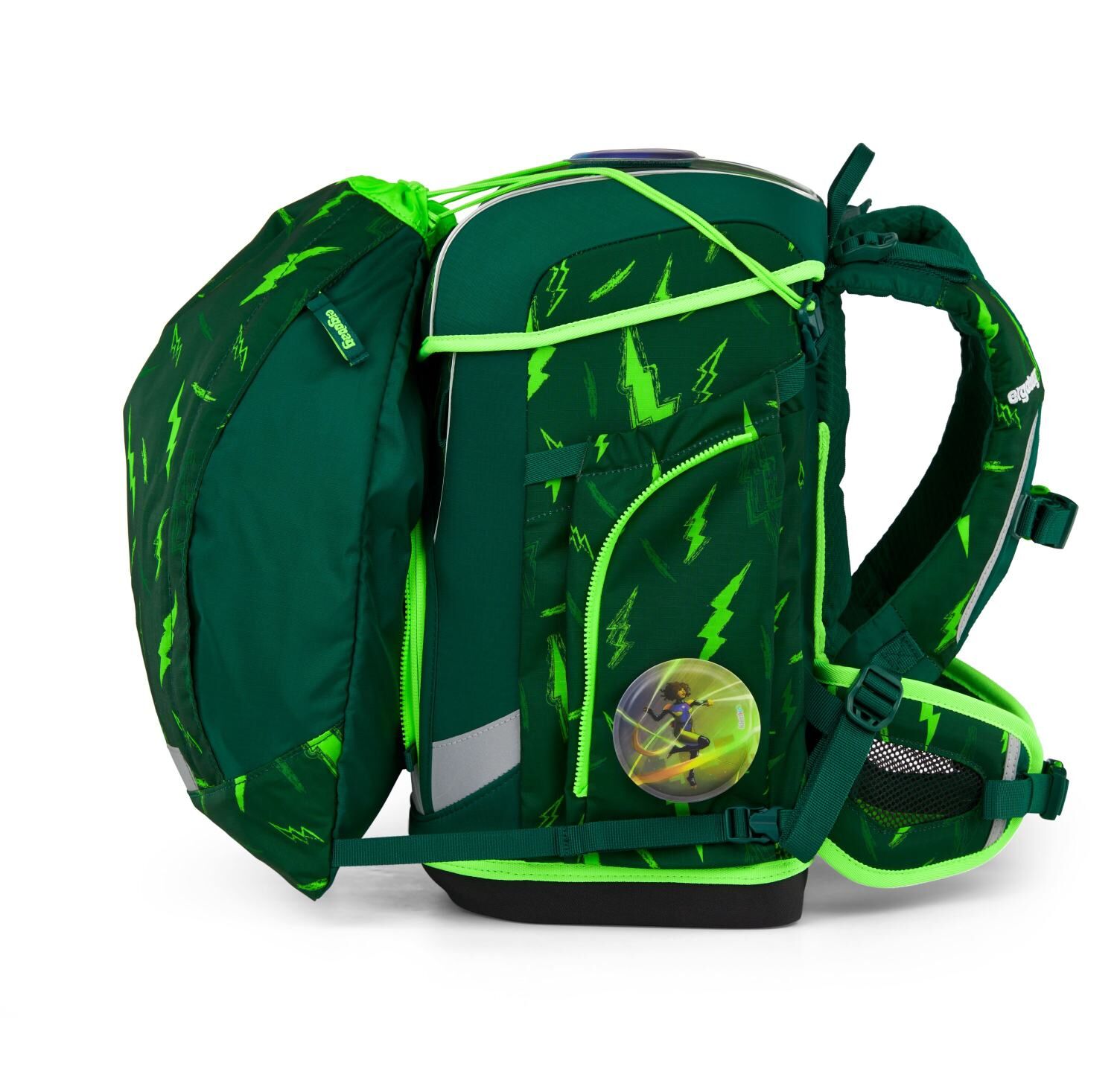 ergobag cubo light Schulranzen-Set Bärtastisch