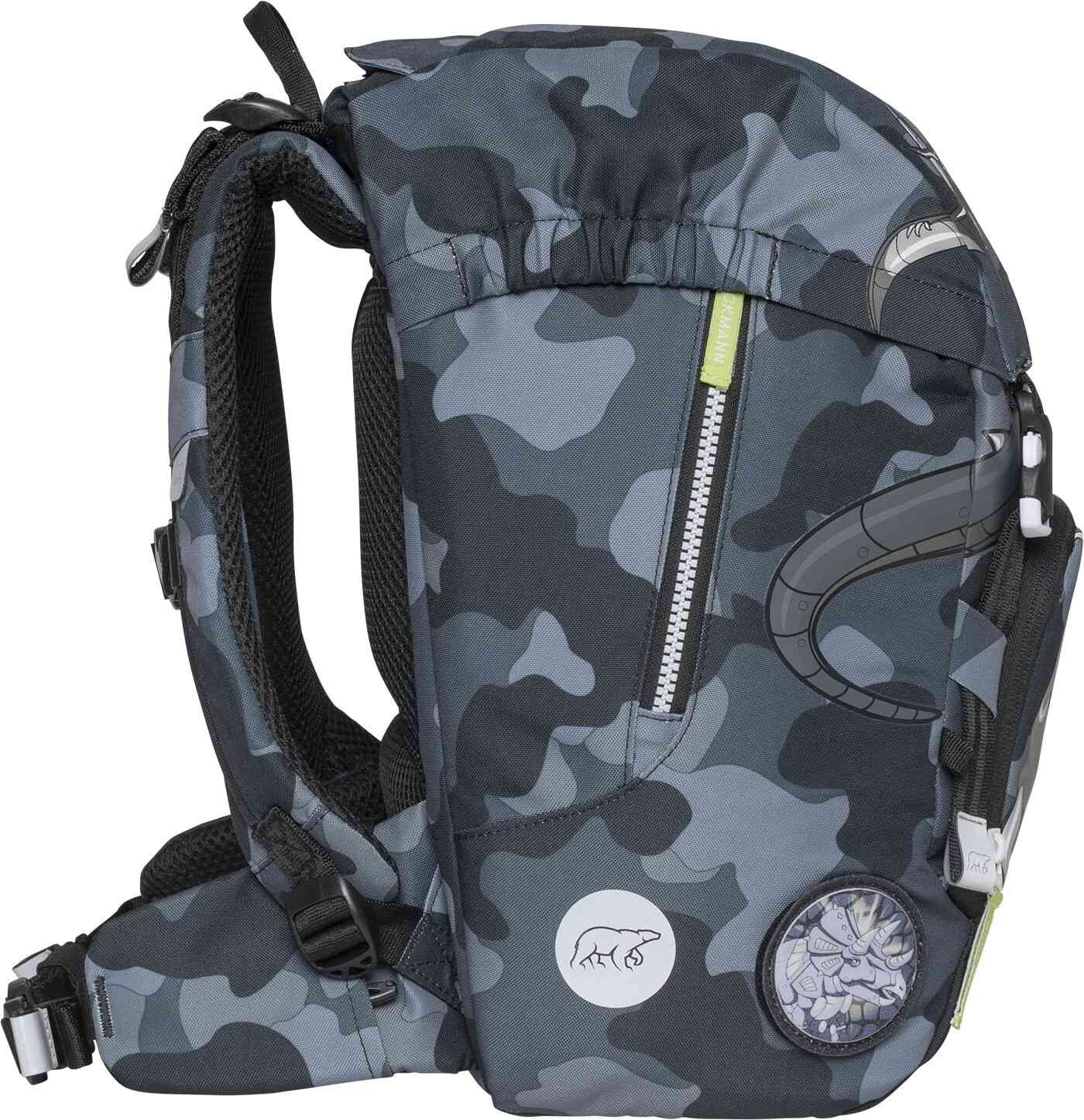 Beckmann Schulranzenset Classic 22 - 6-Tlg. Set Camo Rex