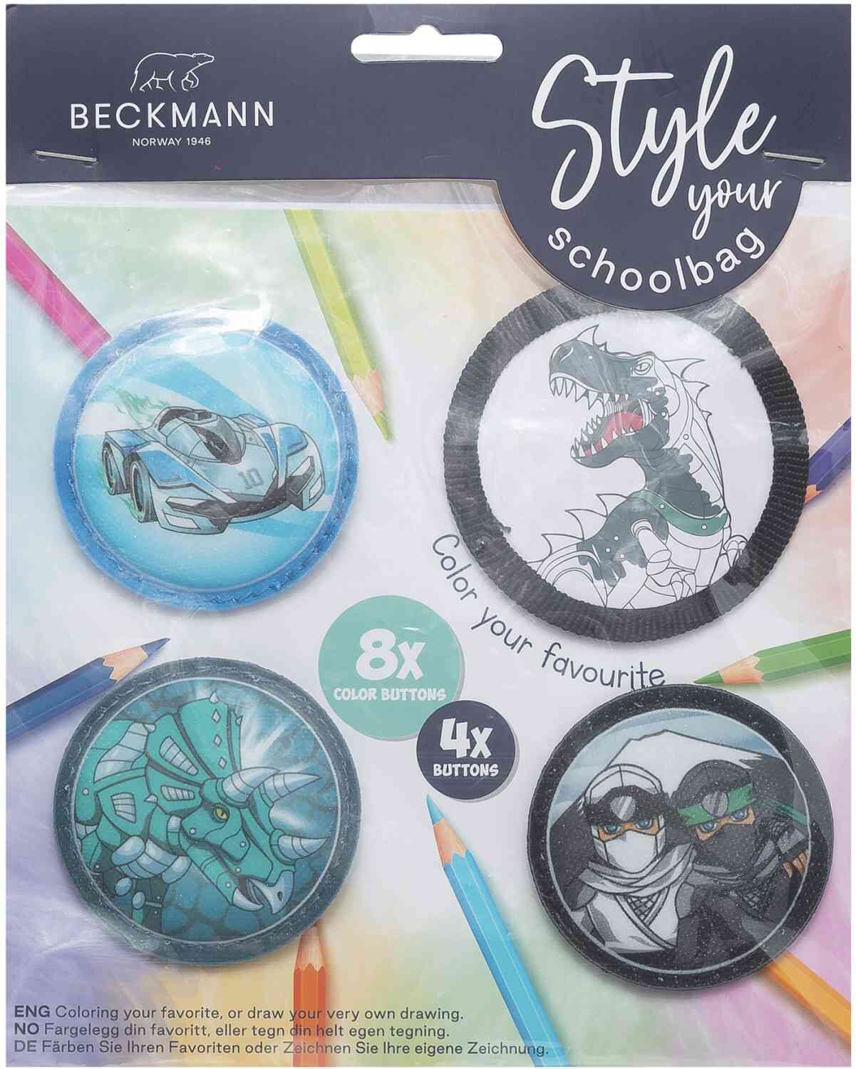 Beckmann Button-Paket Black