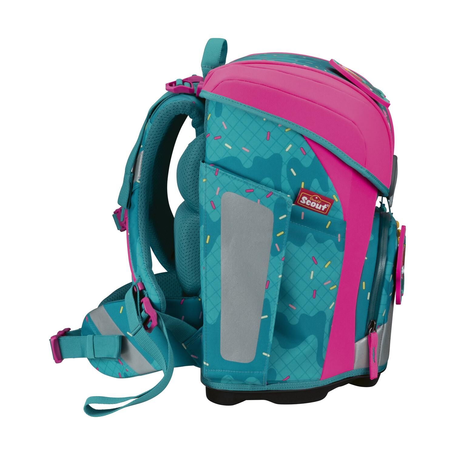 Scout Micro Schulranzen-Set 4 teilig Happy Confetti