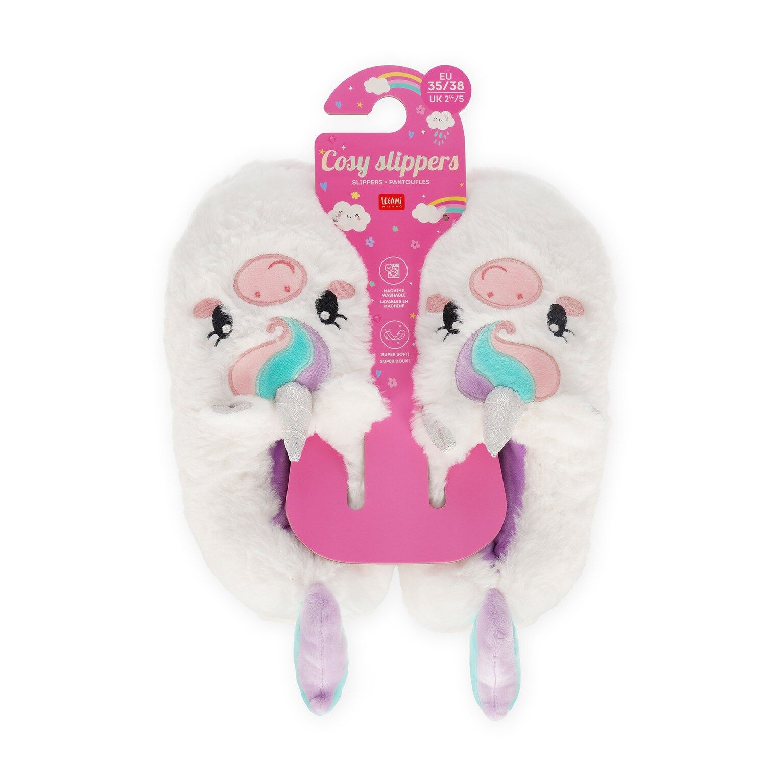 Legami COSY SLIPPERS - UNICORN Größe 35-38