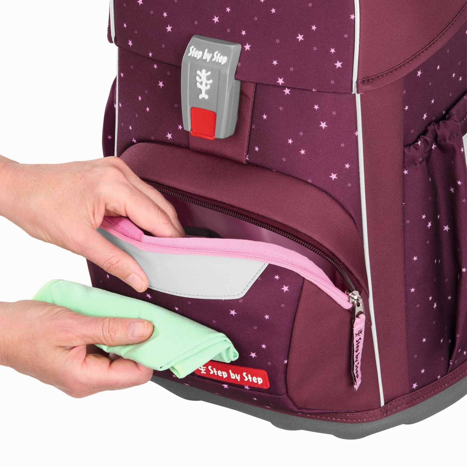 Step by Step BASIS Schulranzen-Set „Berry Stars“, 4-teilig