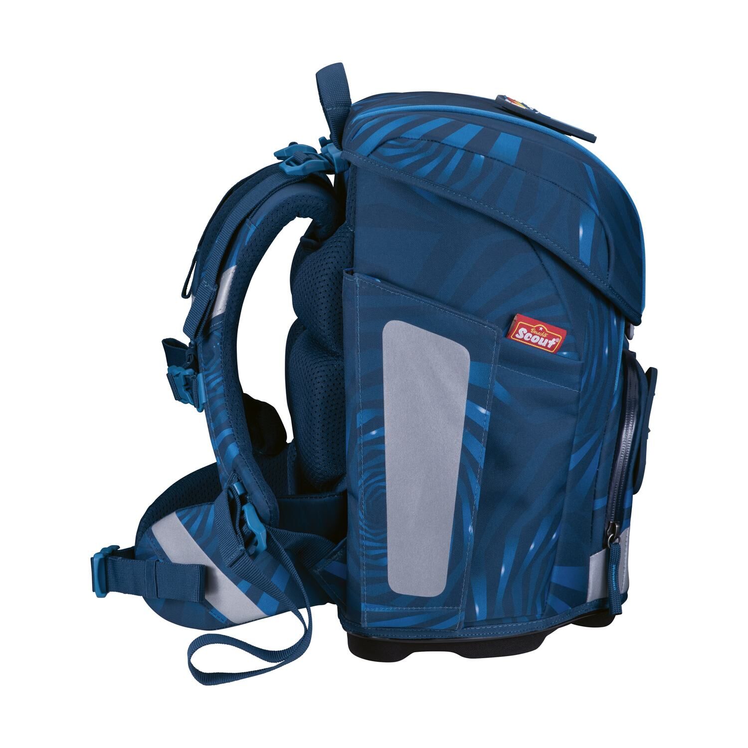 Scout Micro Schulranzen-Set 4 teilig LED Rocket Rider