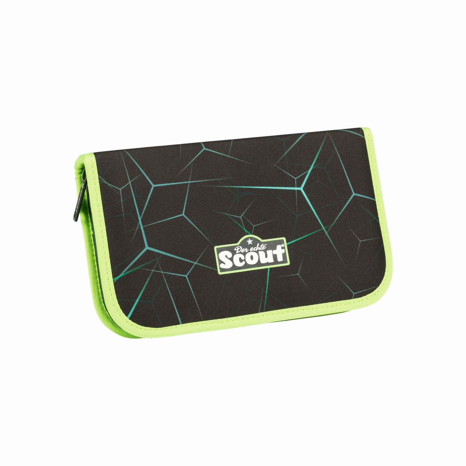 Scout Sunny II Exklusiv DIN LED Dino Hunter Schulranzen-Set 4-teilig