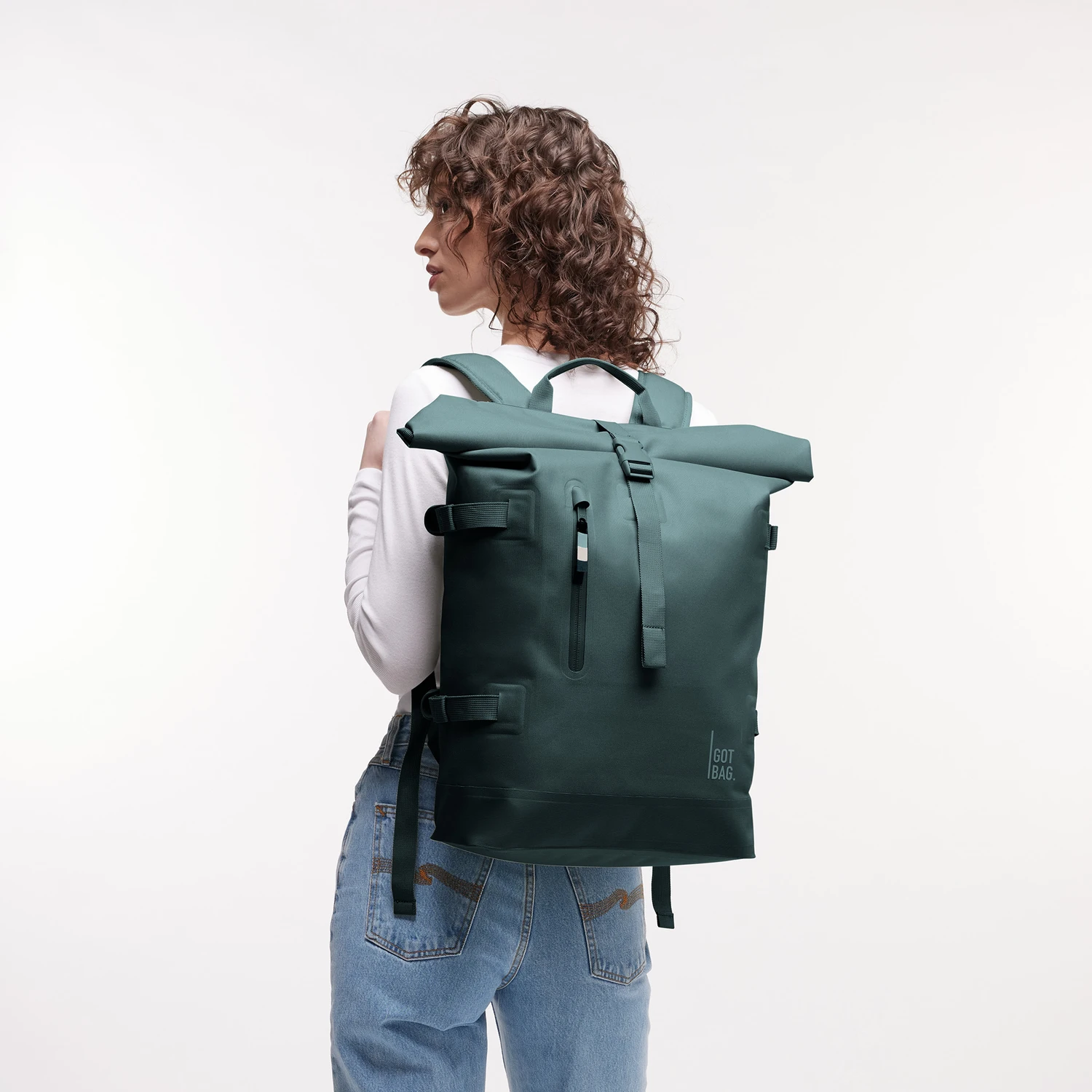 GOT BAG Rucksack ROLLTOP 2.0 MONOCHROME sea teal