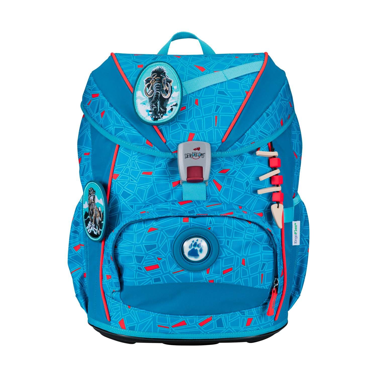 DerDieDas ErgoFlex Light Superflash Blue Ice Schulranzenset 5-teilig