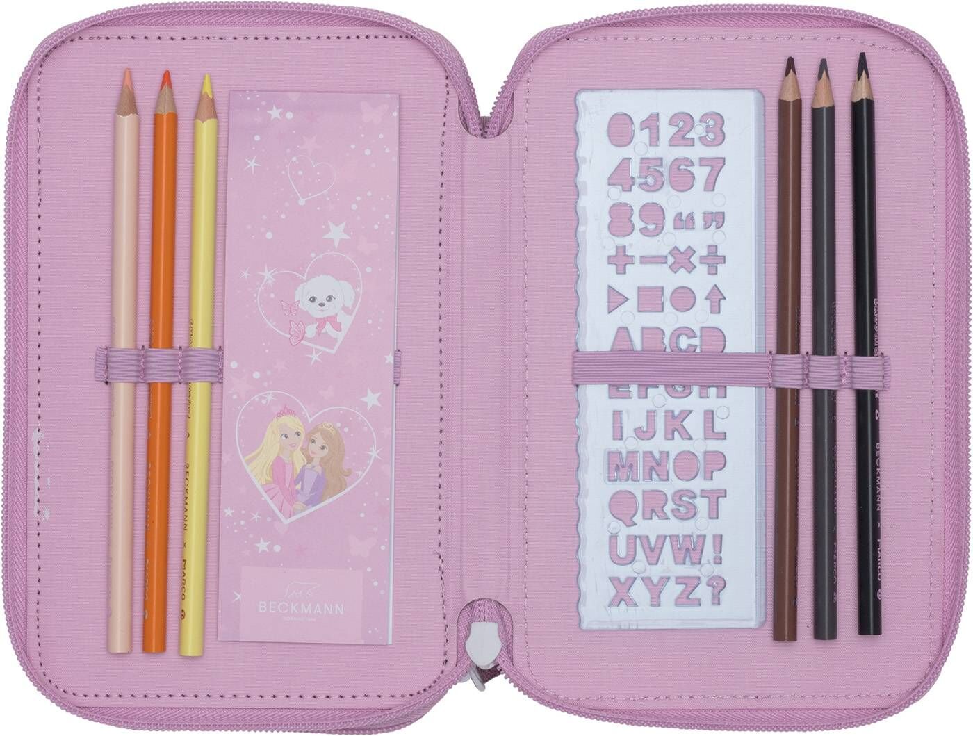 Beckmann 3-fächrige Federmappe Rosie