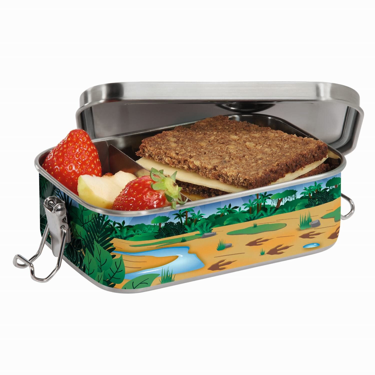 Step by Step Edelstahl-Lunchbox "Dino Torex"
