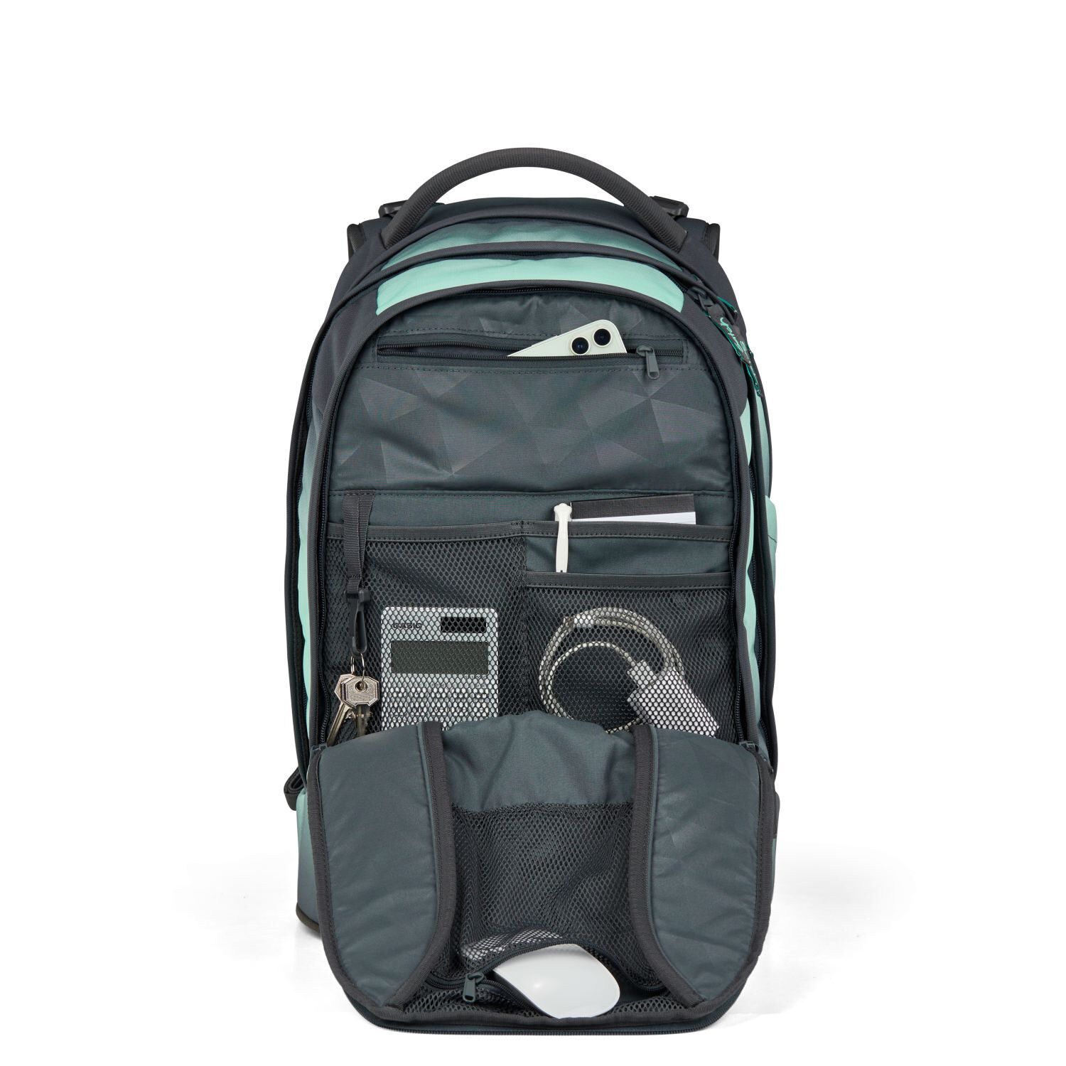 Satch pack Schulrucksack Gradient Mint anthrazit