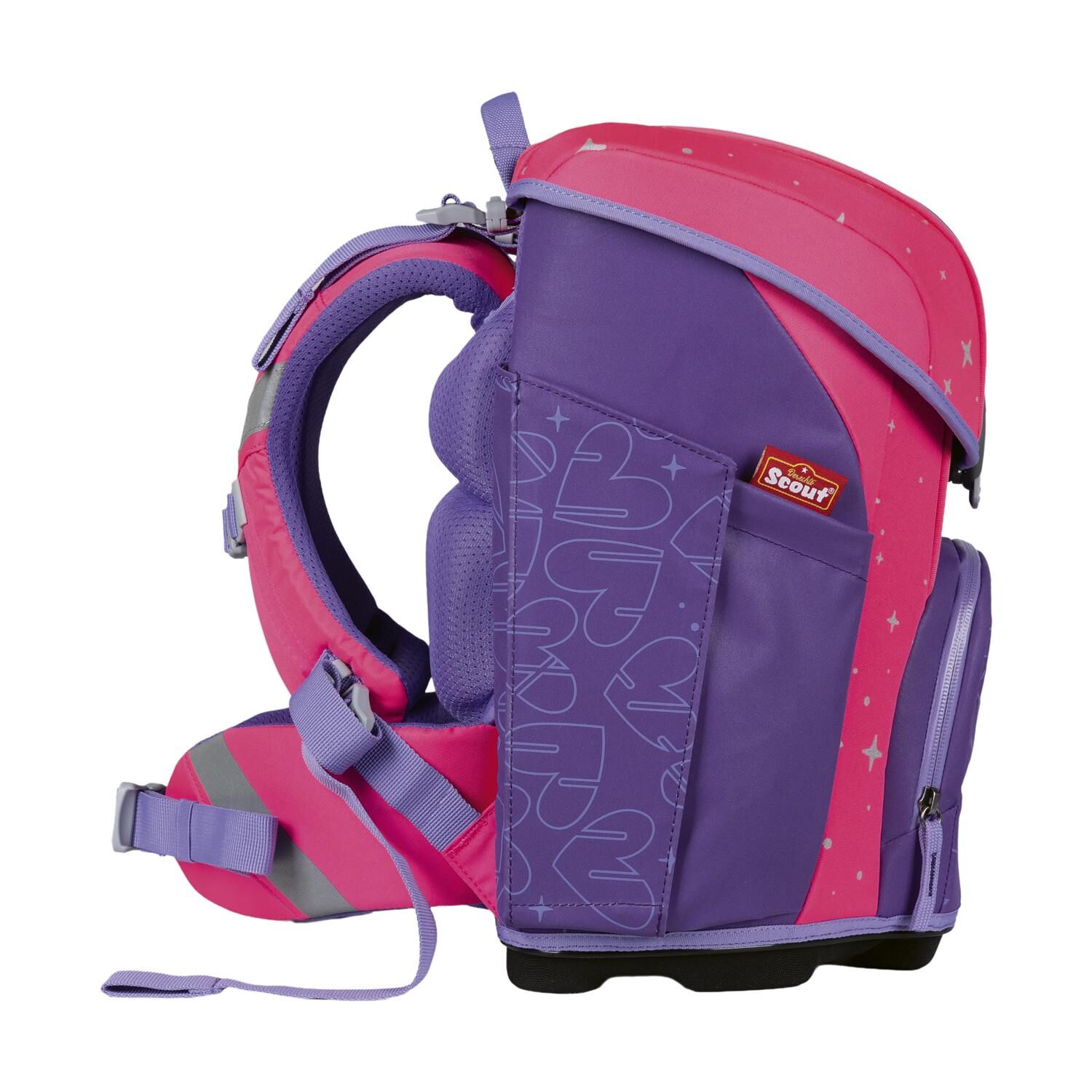 Scout Micro Schulranzen-Set 4 Superflash Extreme Heartbeat