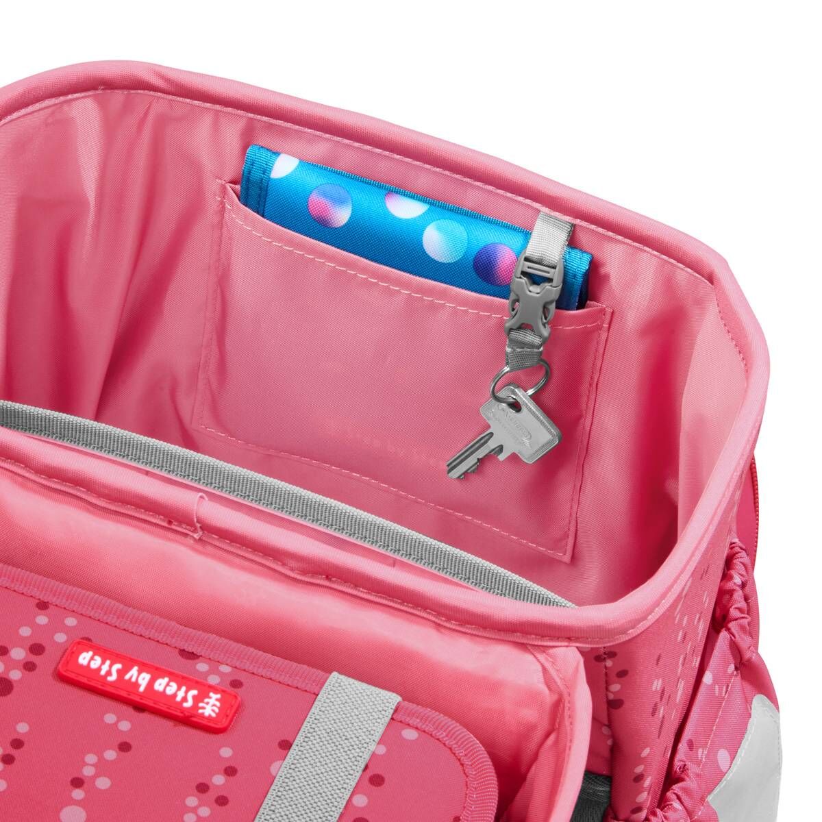 Step by Step BASIS Schulranzen-Set "Pink Bubbles", 4-teilig