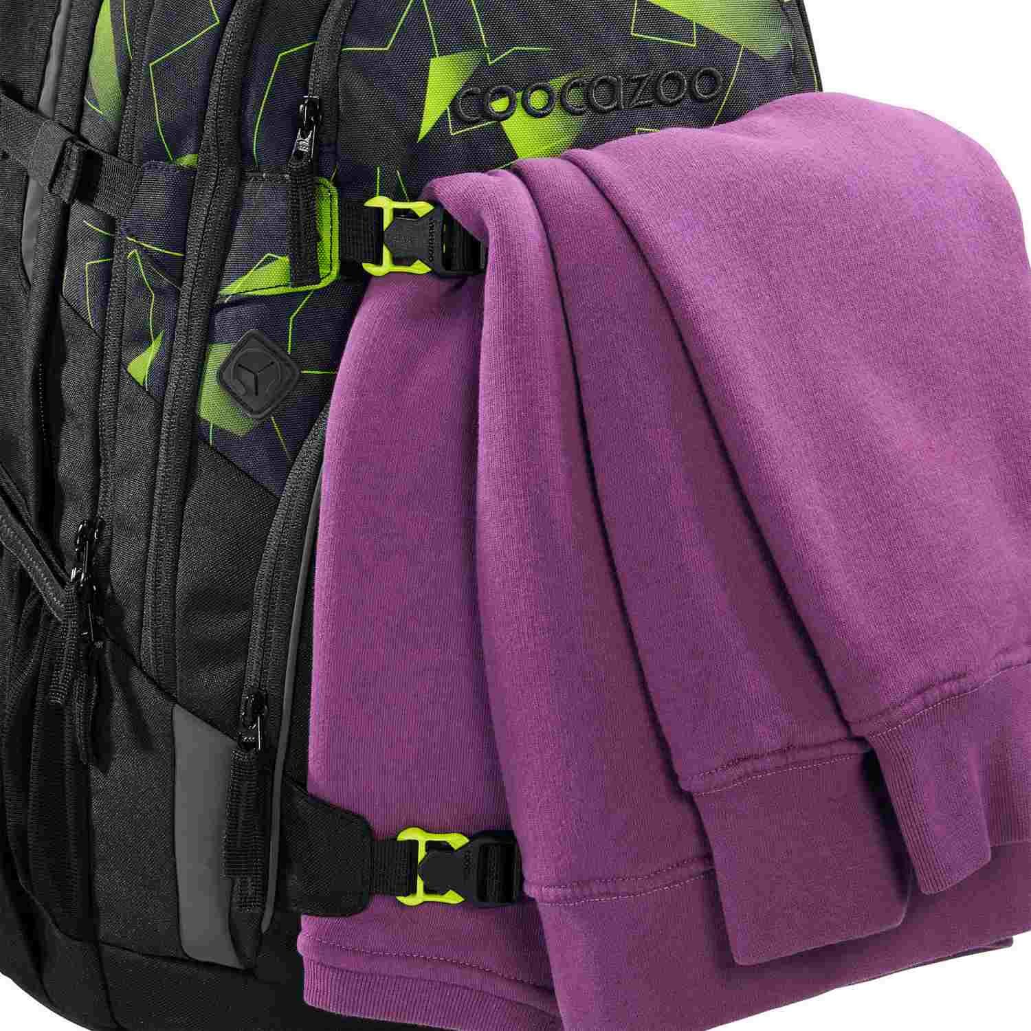 coocazoo Schulrucksack PORTER, Lime Flash