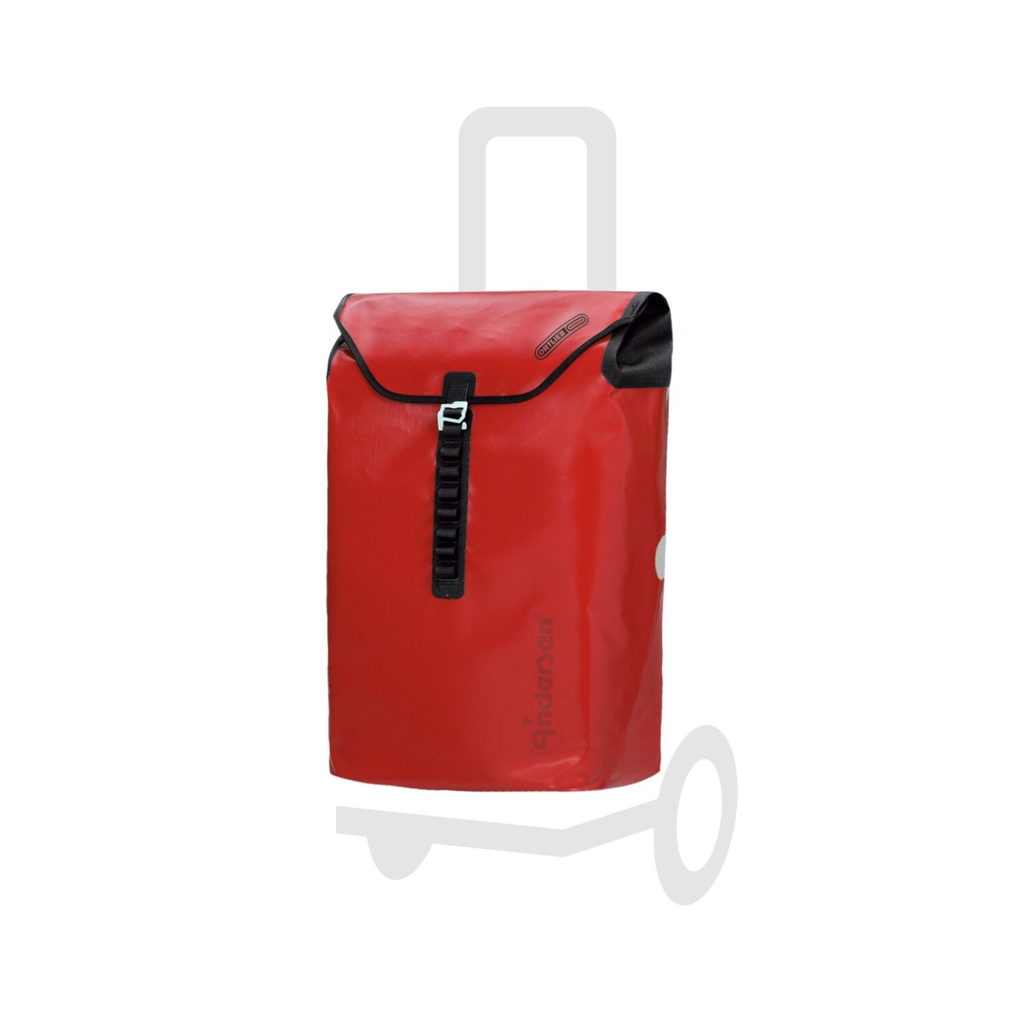 Andersen Einkaufstrolley Tasche Ortlieb rot,