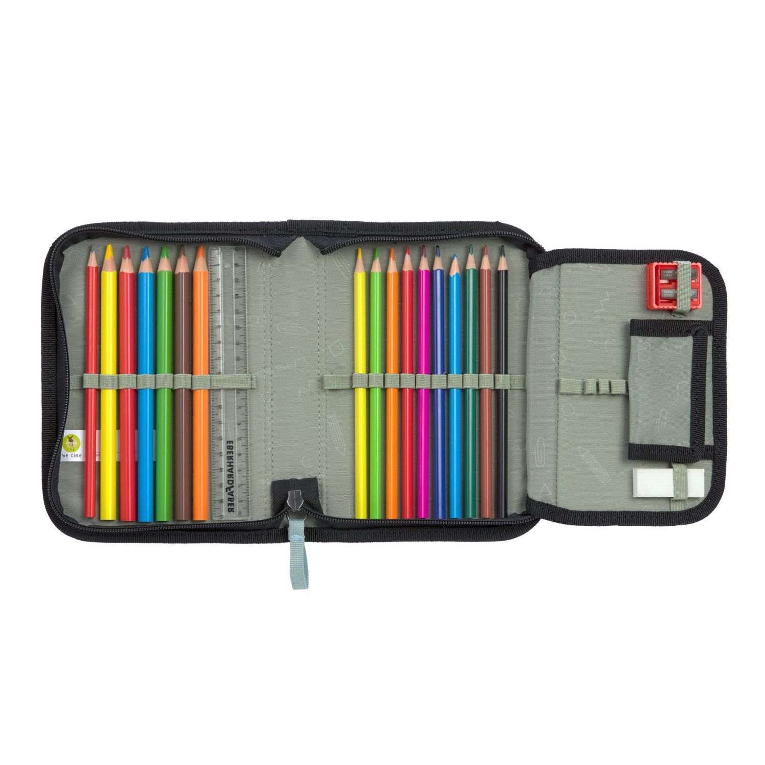 Lässig Schulranzen Set 7-teilig, Slim Unique black