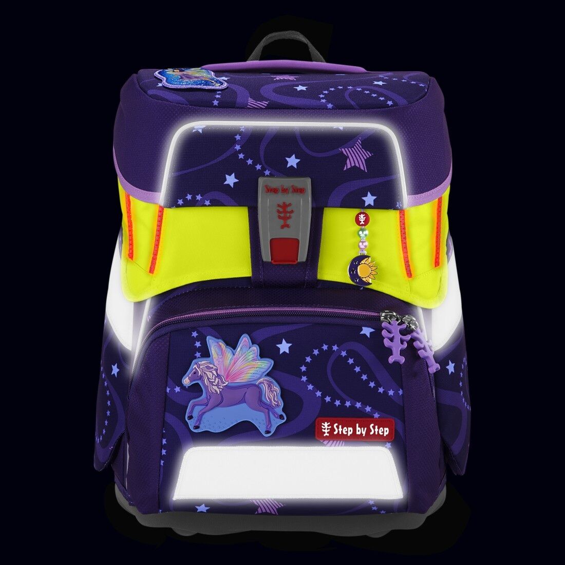 Step by Step LED Neon Pull-Over für alle Schulranzenmodelle außer CIRCLE, Gelb