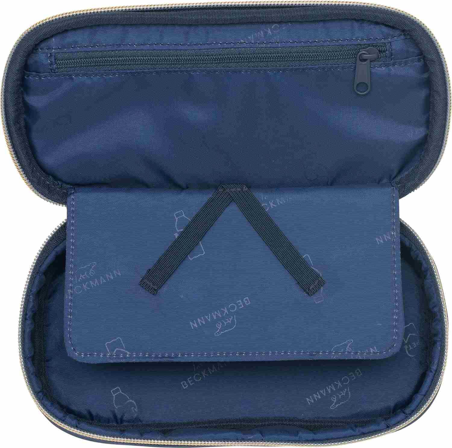 Beckmann Sport Junior Ovales Schlamperetui Blue Bow
