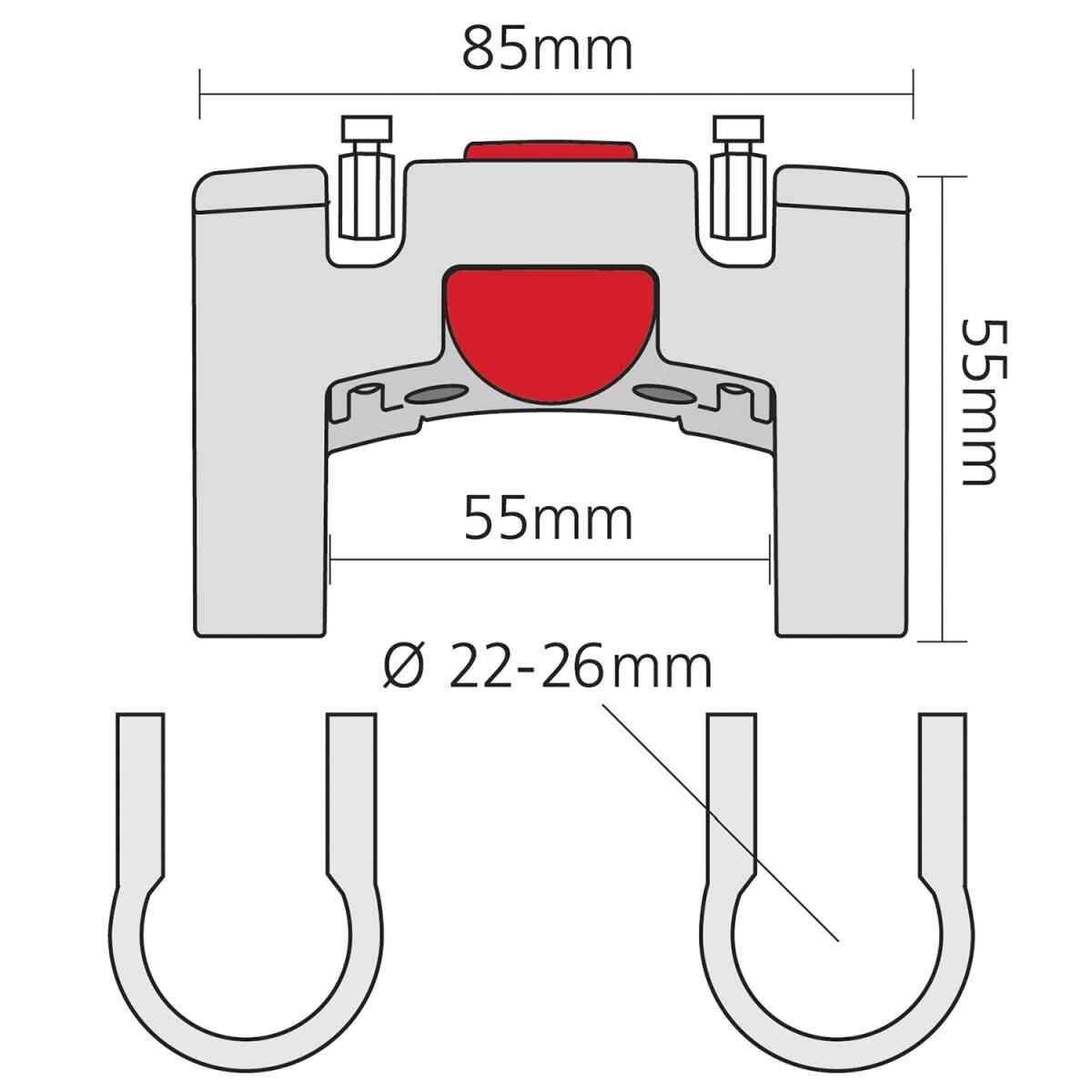 KLICKfix Lenkeradapter Universal 0211