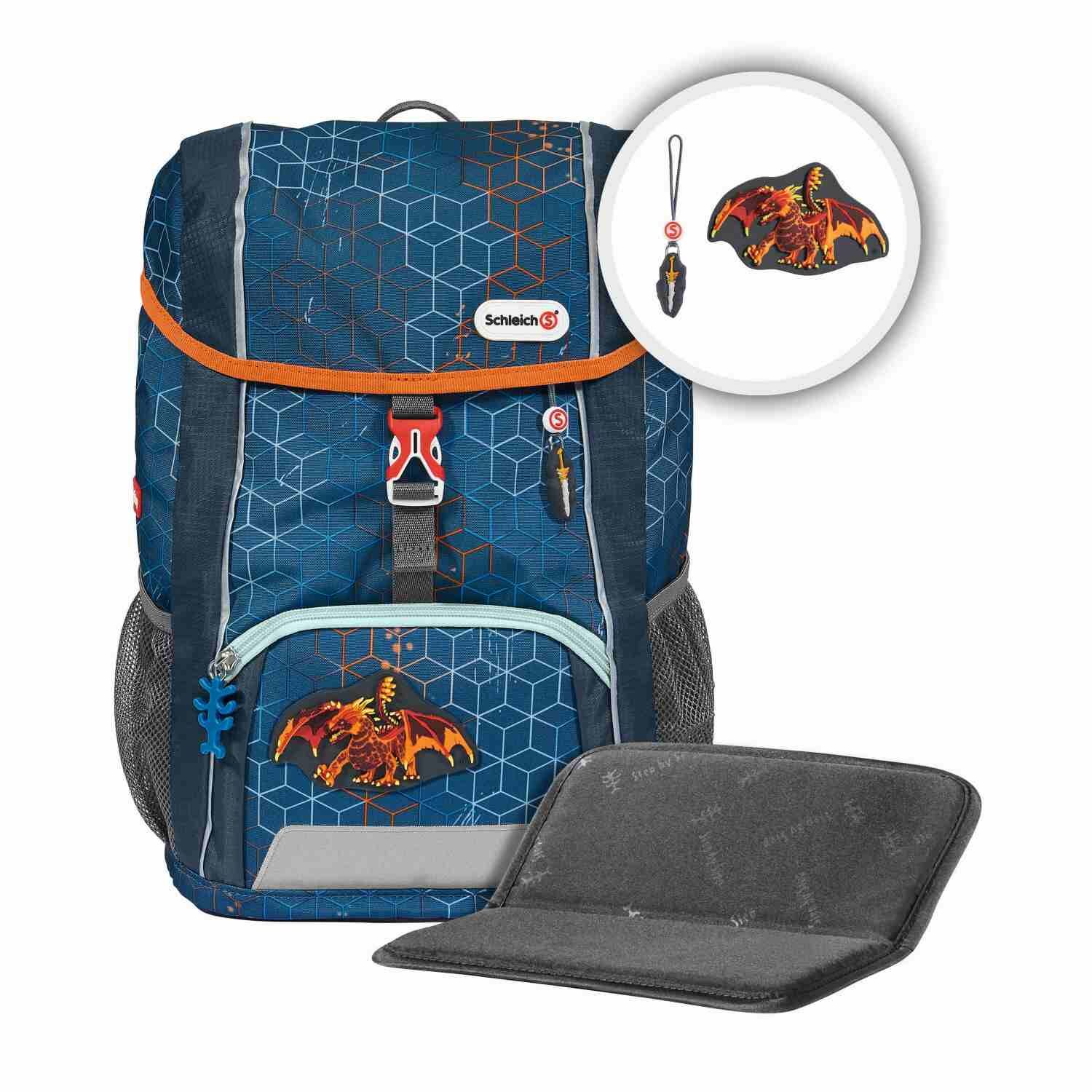Step by Step KID Schleich® Rucksack-Set "Eldrador Creatures", Lava Dragon, 3-teilig