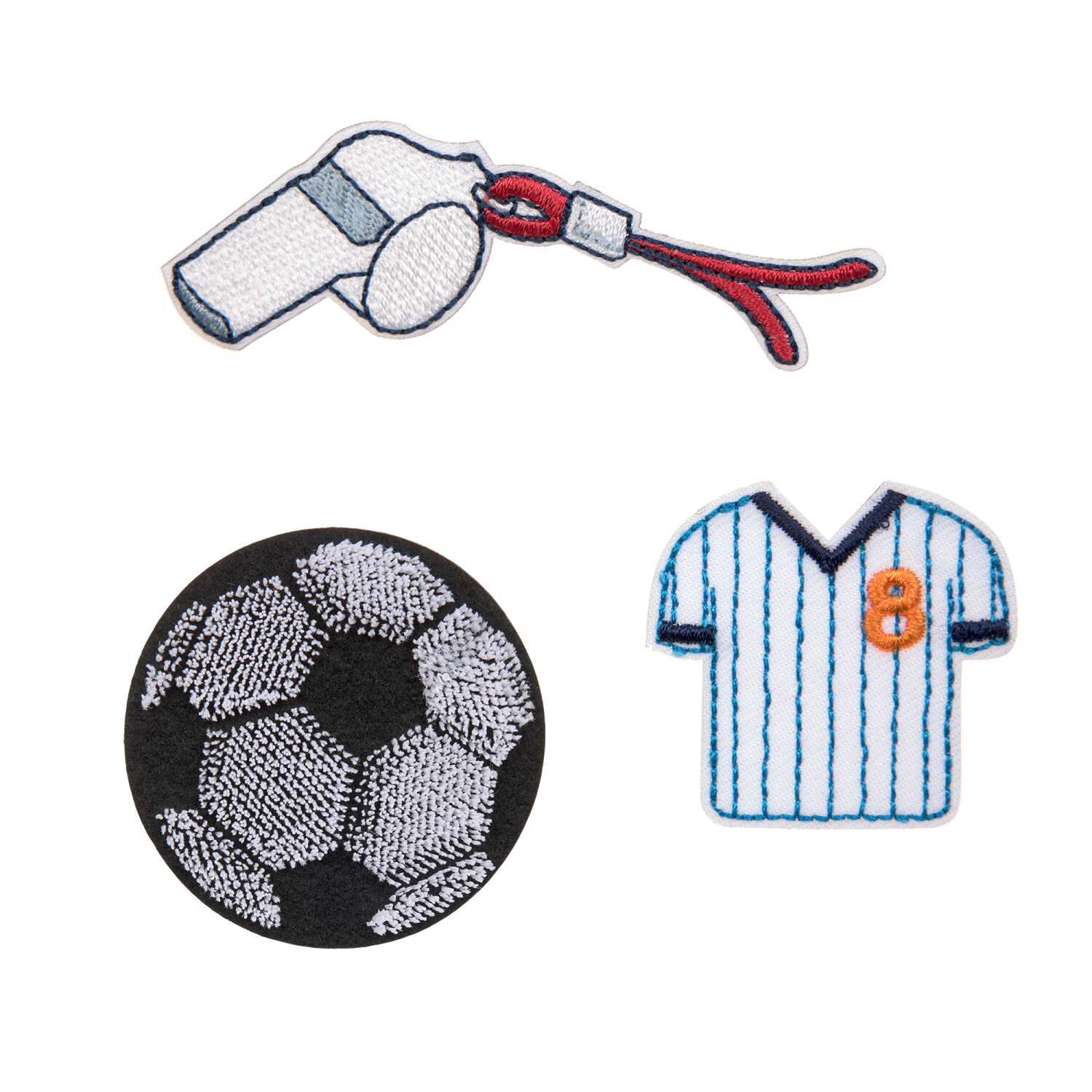 Lässig Textil-Sticker (3 Stk) - Schul Set Unique, Stick on Football