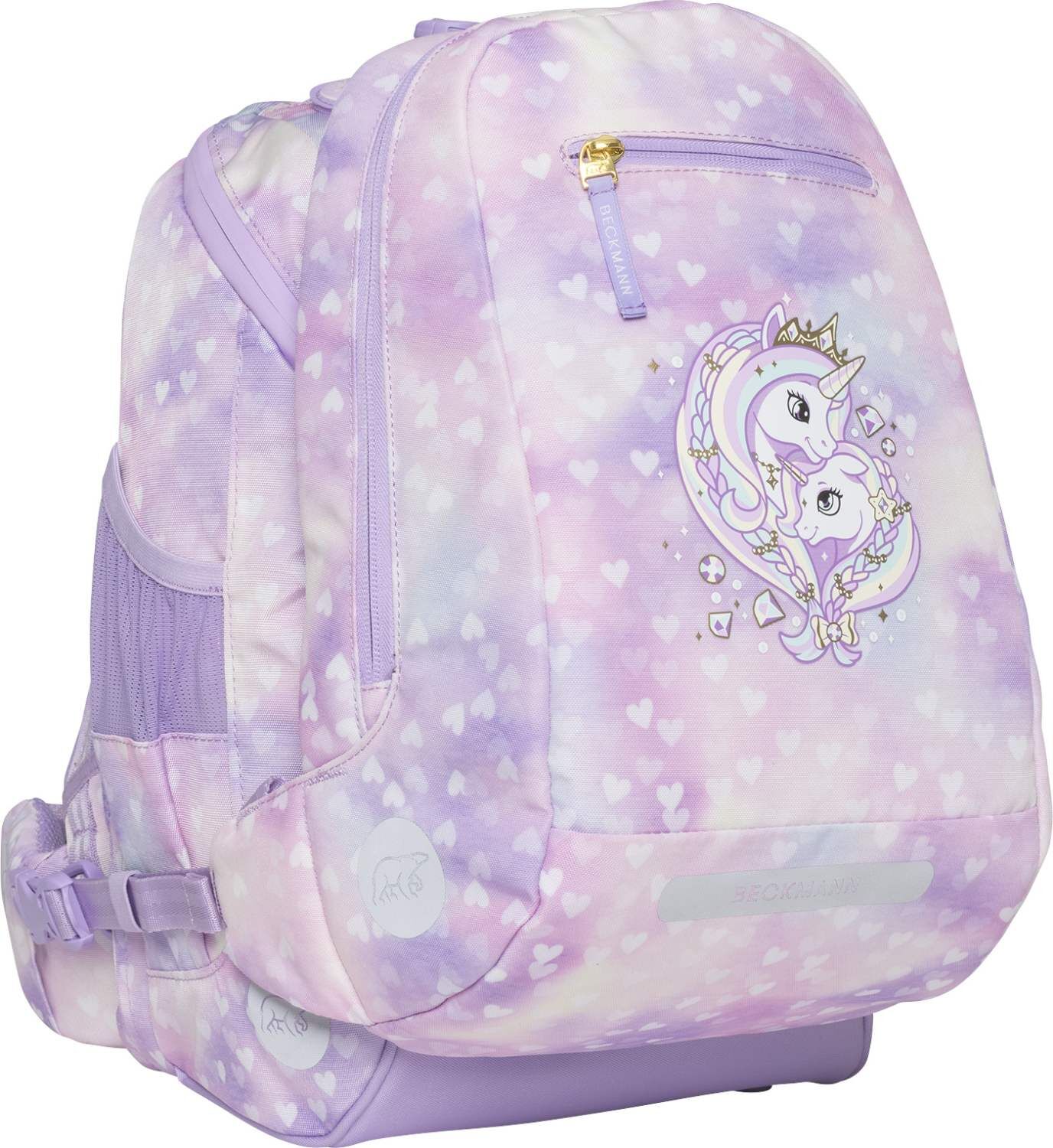 Beckmann Schulranzenset Active Air FLX - 6-Tlg. Set Unicorn Princess Purple