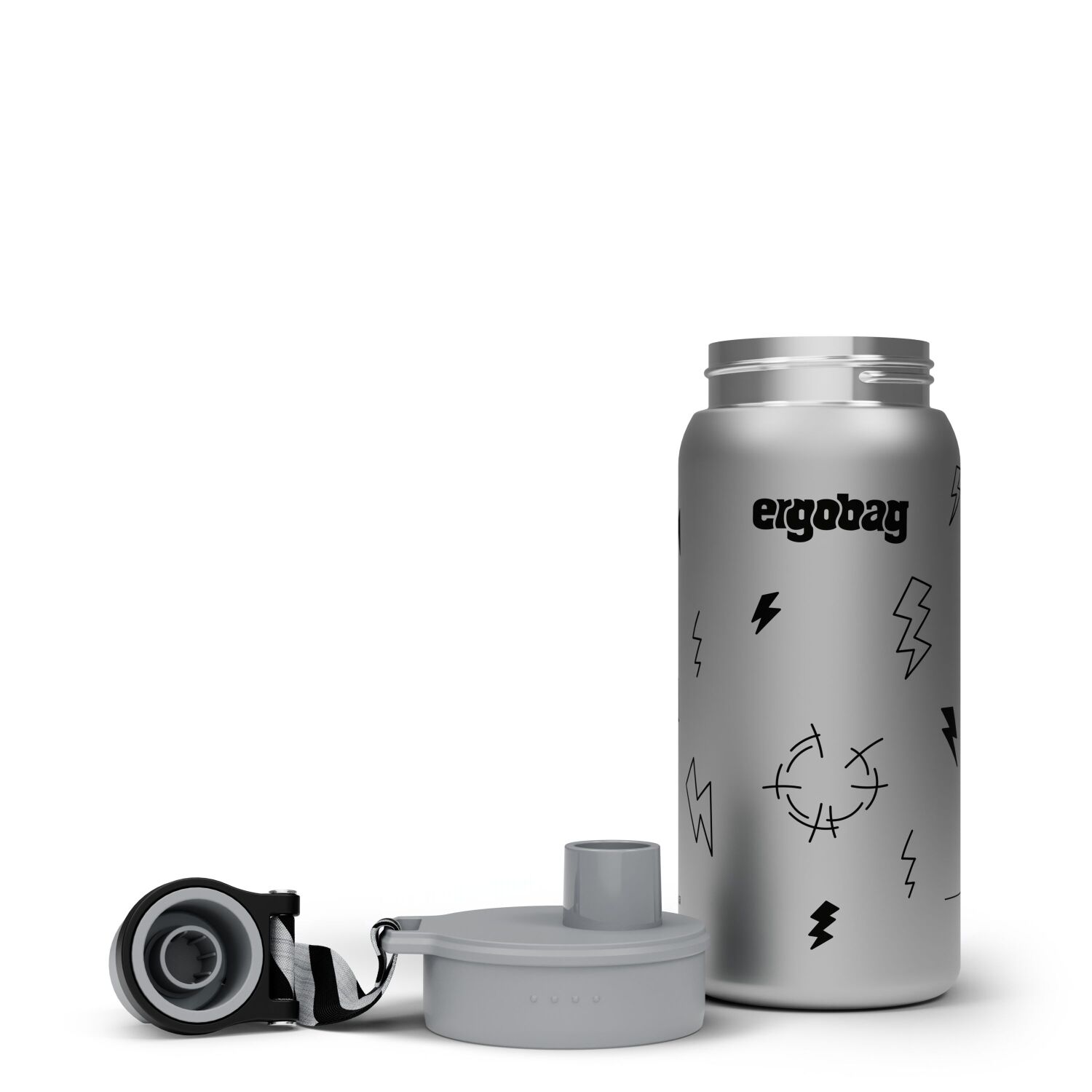 ergobag Edelstahl Trinkflasche Gewitter