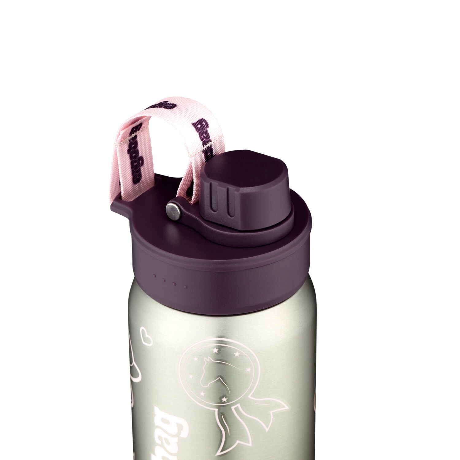 ergobag Edelstahl Trinkflasche Lila
