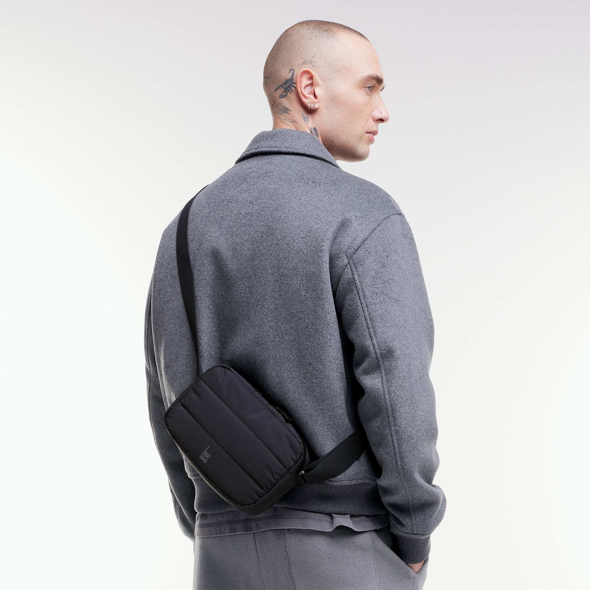 GOT BAG Umhängetasche PUFFER CROSSBODY BAG MONOCHROME black