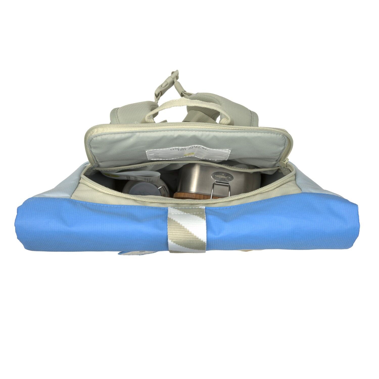 Lässig Kinderrucksack - Medium Rolltop Backpack Sunny Explorer green/blue