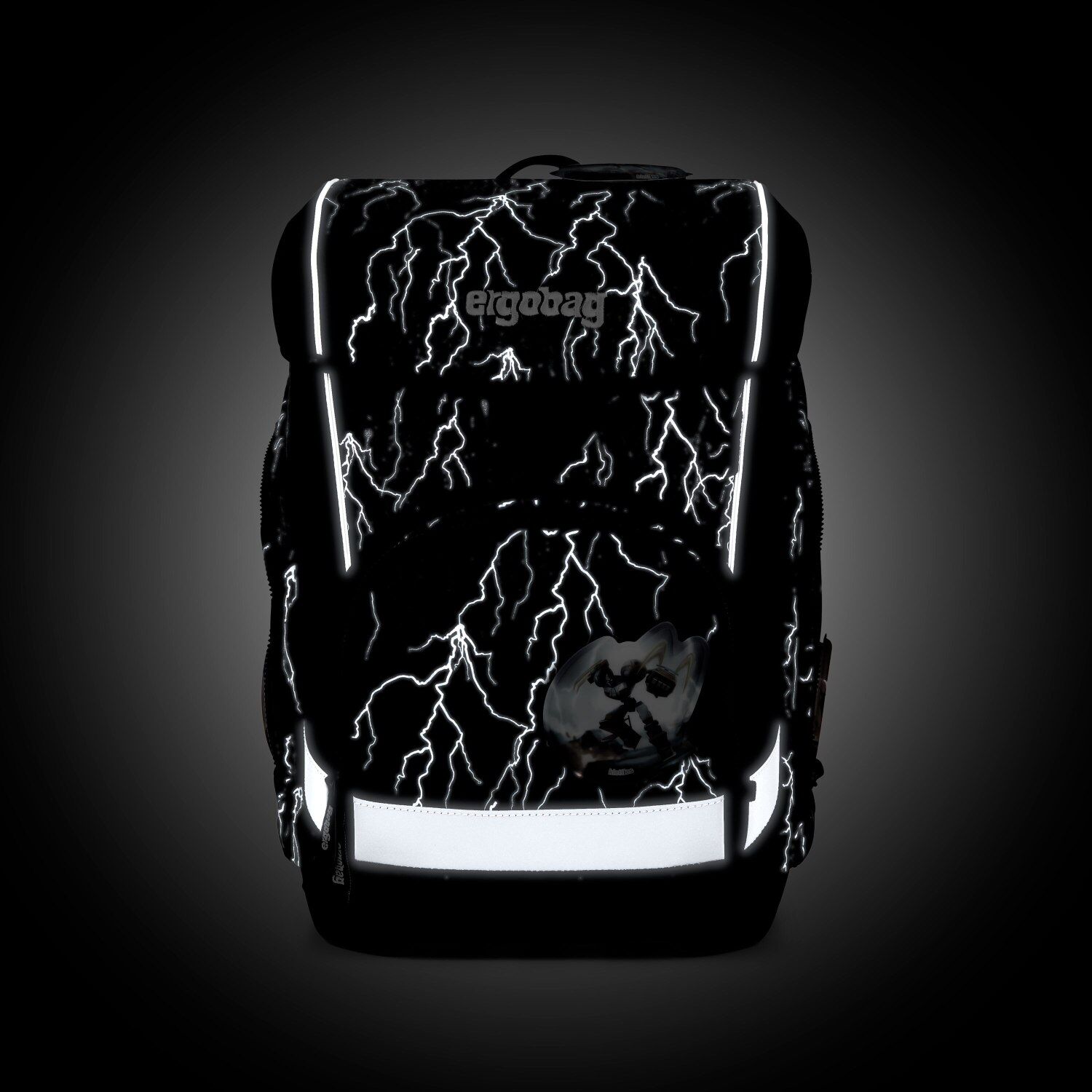 ergobag cubo light Schulranzen-Set Super ReflektBär