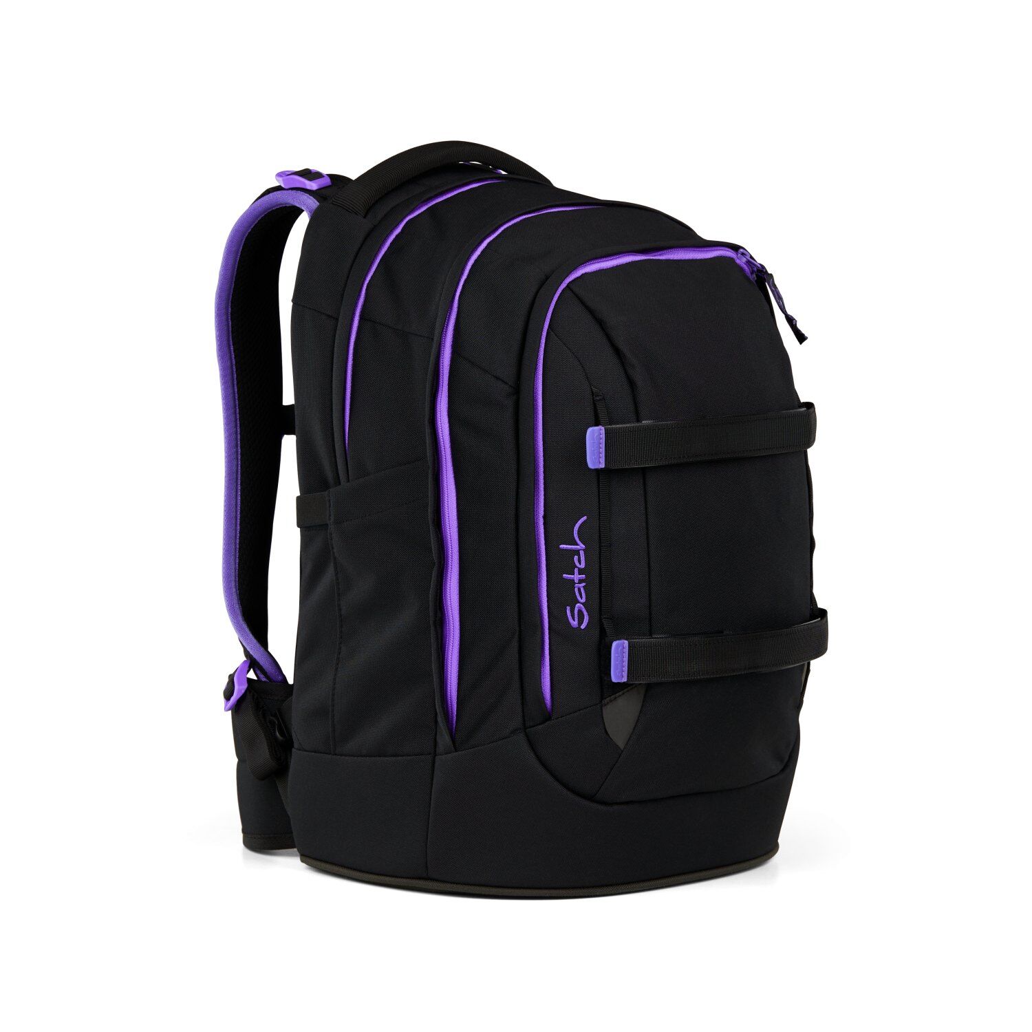 Satch pack Schulrucksack Purple Phantom schwarz