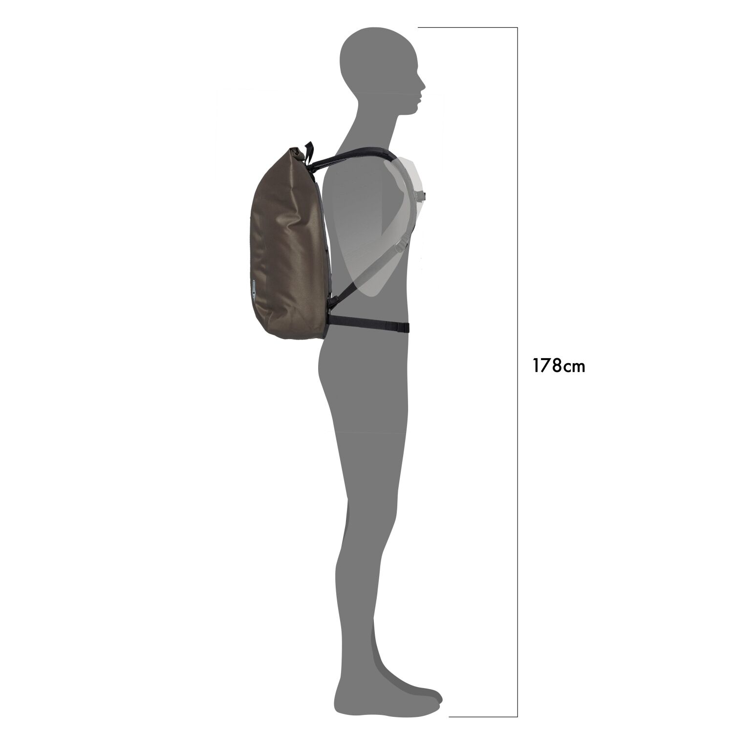 ORTLIEB Velocity Rolltop Rucksack PS 23L dark sand