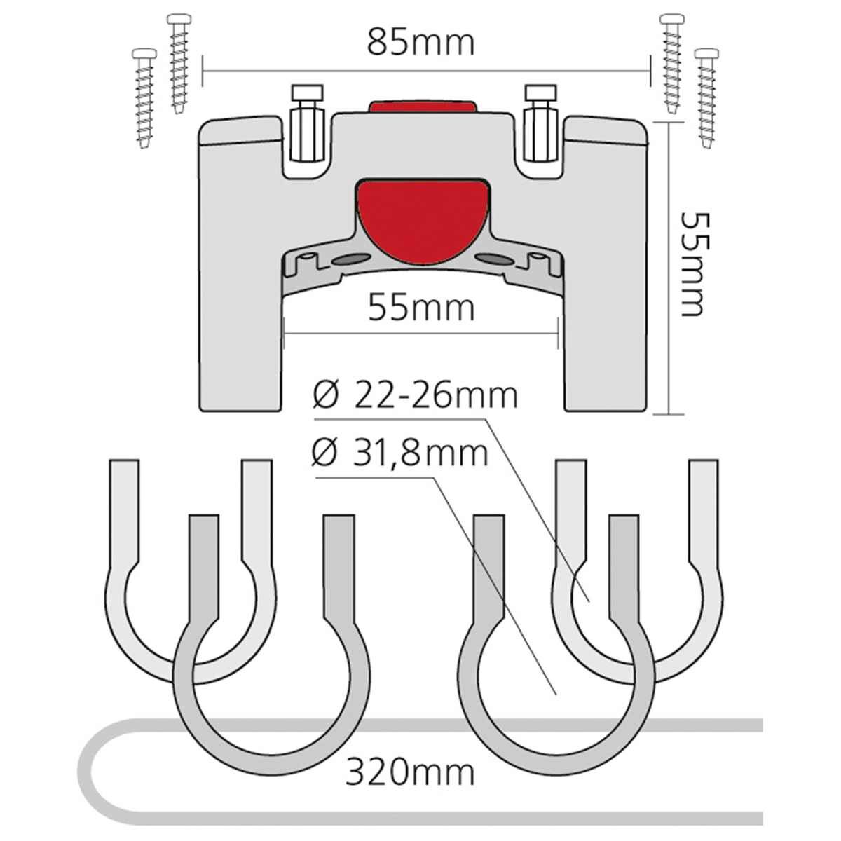 KLICKfix Lenkeradapter Universal 0211U