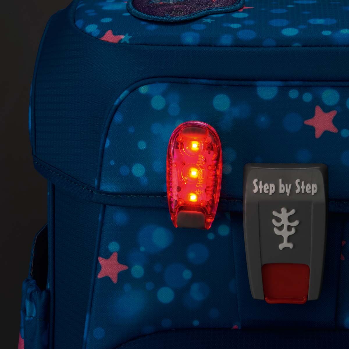 Step by Step LED-Sicherheits-Klemmleuchte, Pink