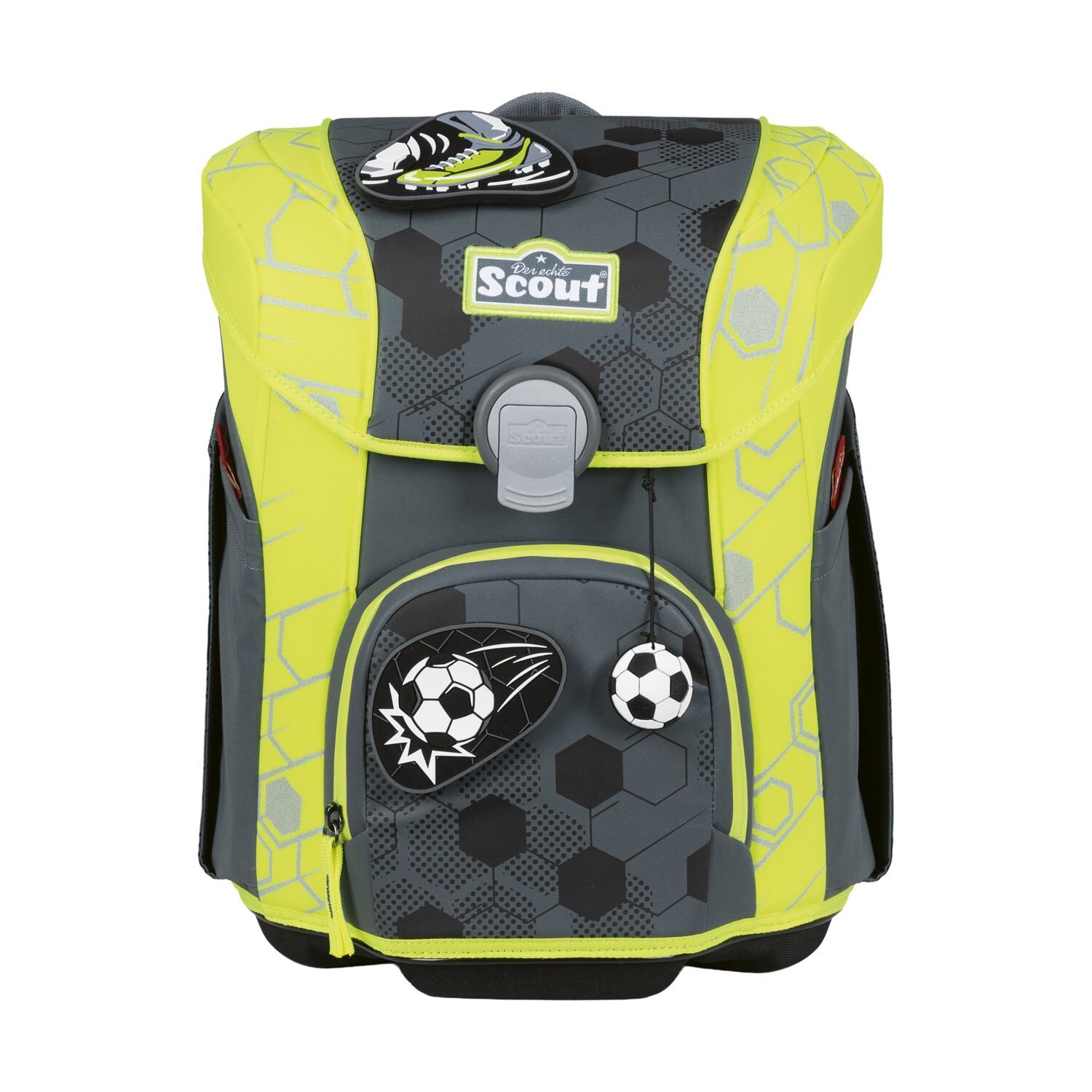Scout Micro Schulranzen-Set 4 Superflash Extreme Soccer Star