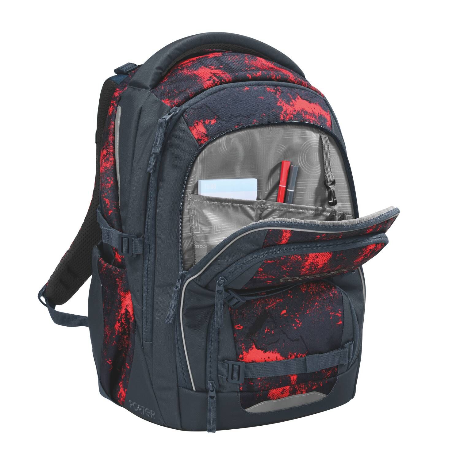 coocazoo Schulrucksack PORTER, Broken Black