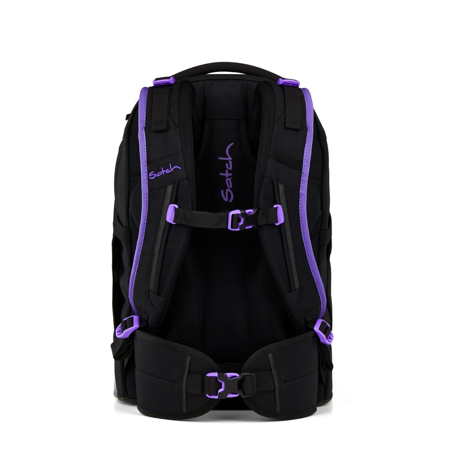 Satch pack Schulrucksack Purple Phantom schwarz