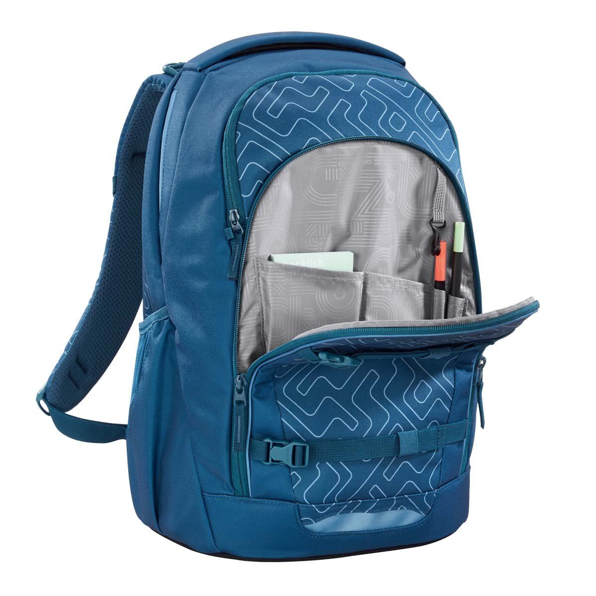 coocazoo Schulrucksack EVERY, Blue Maze