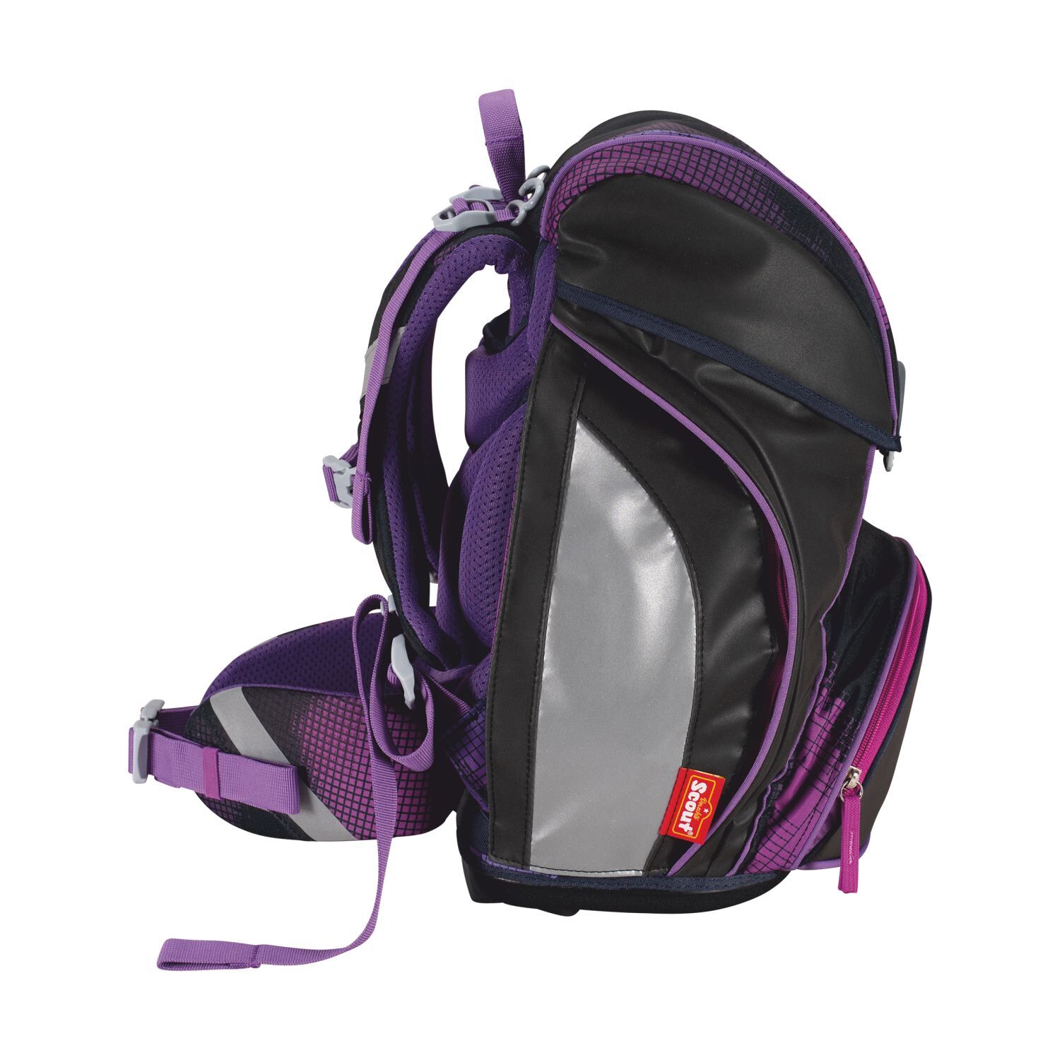 Scout Alpha Schulranzen-Set 4 teilig Set Movie Star Pink Pixel