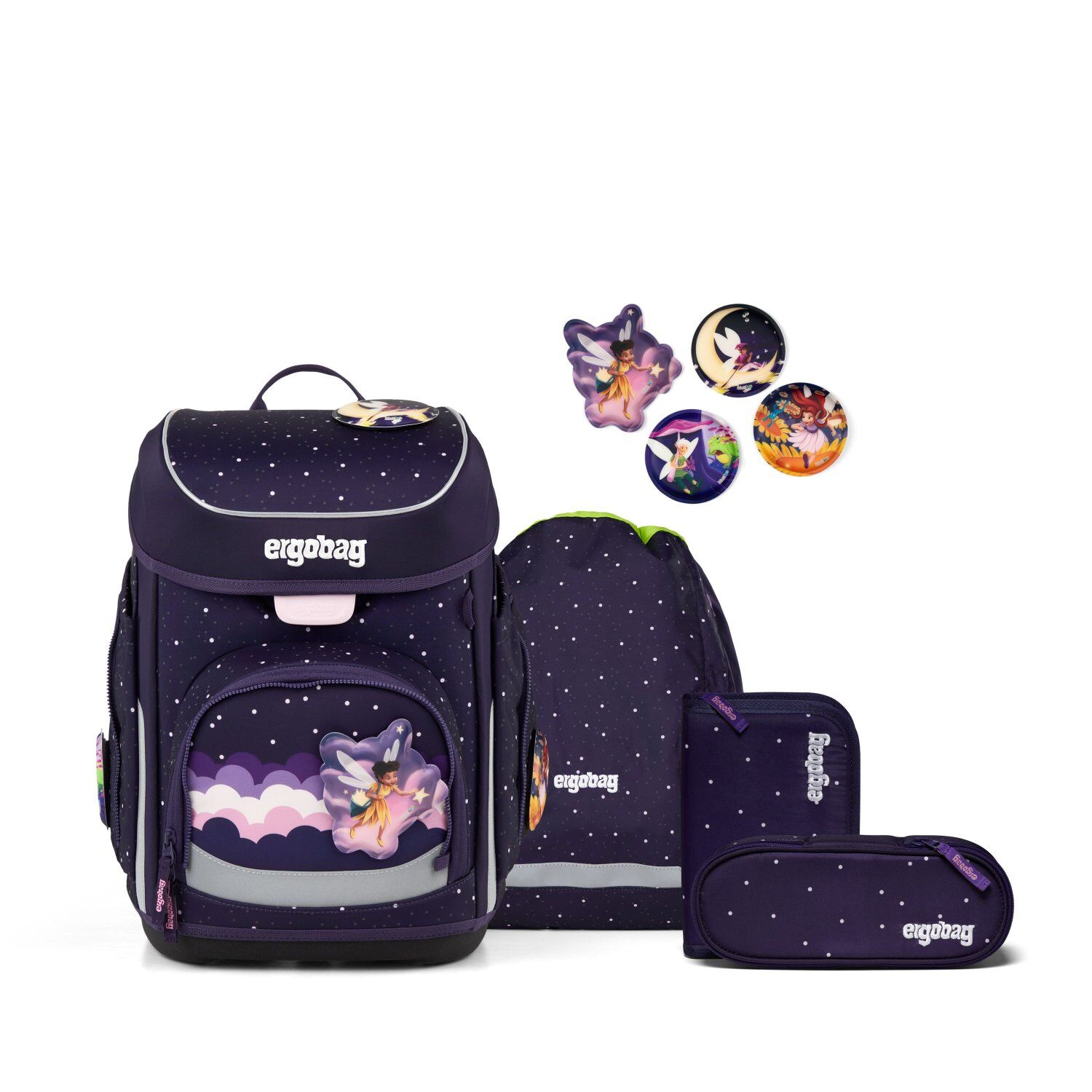ergobag cubo Schulranzen-Set SternguckBär