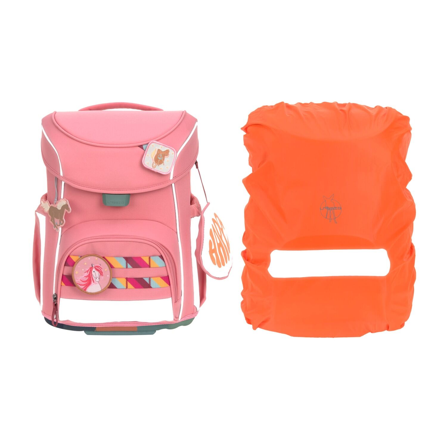 Lässig Schulranzen Set 7-teilig, Slim Unique pink