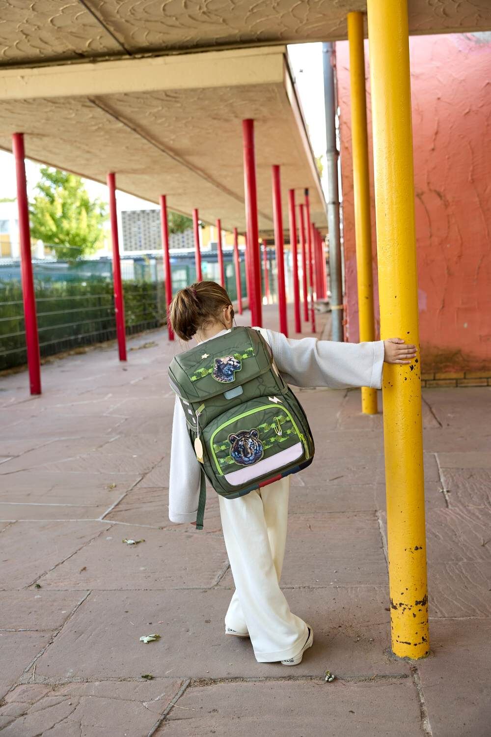 Lässig Schulranzen-Set Light, Unique Jungle green