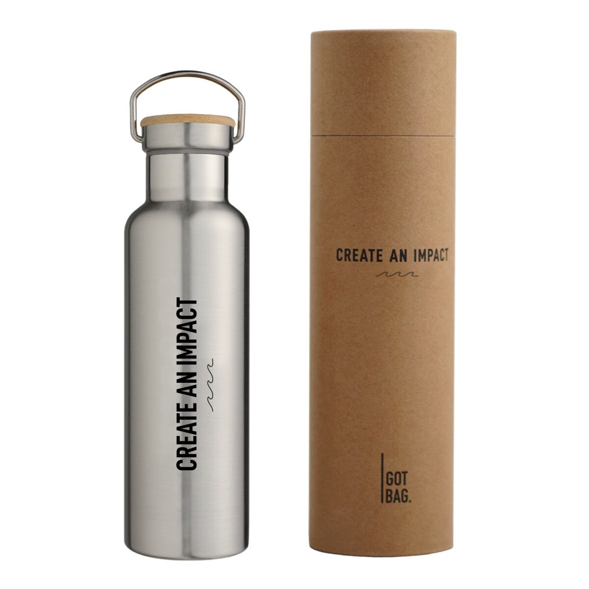 GOT BAG Trinkflasche Bottle silver