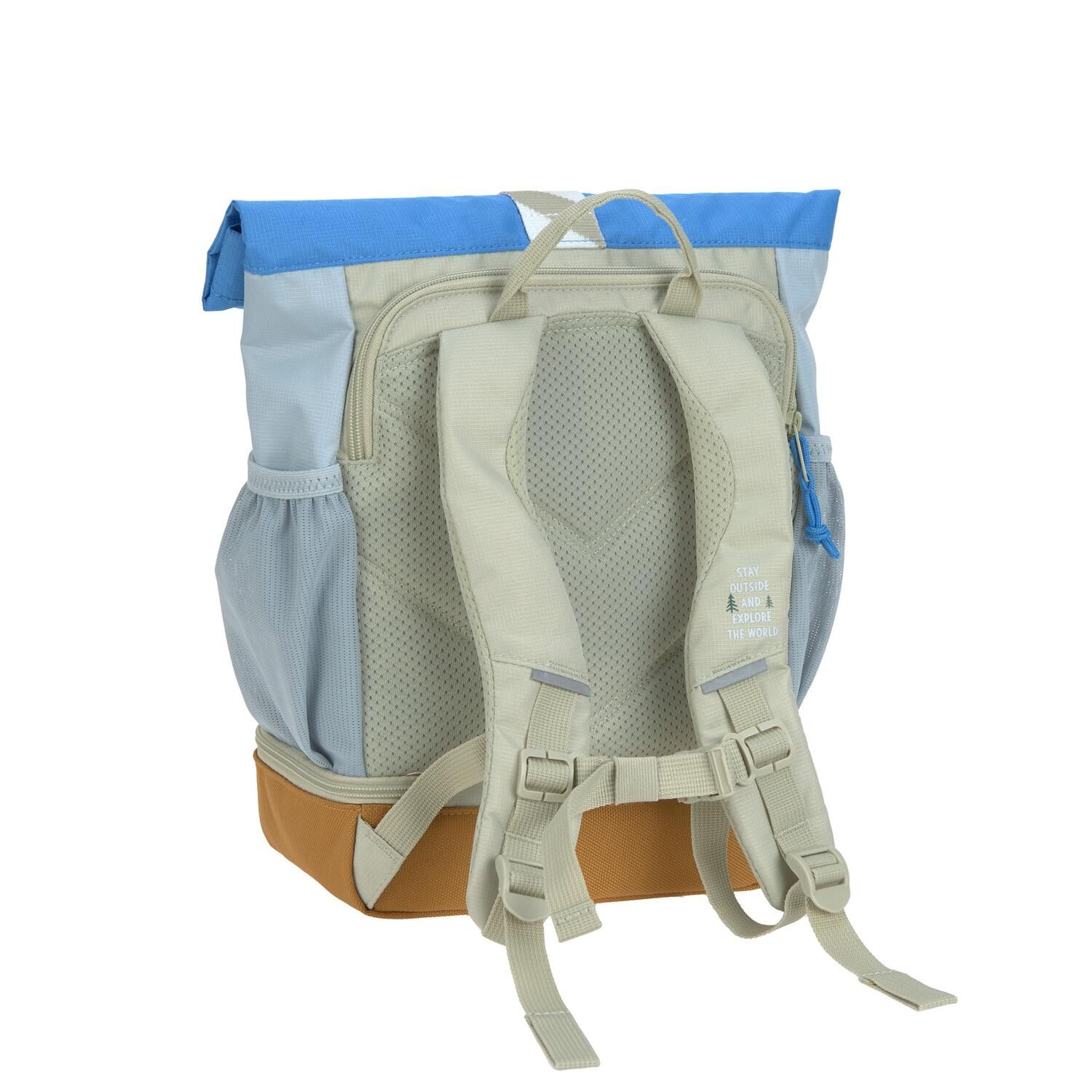 Lässig Kinderrucksack - Mini Rolltop Backpack Sunny Explorer, Grün Blau