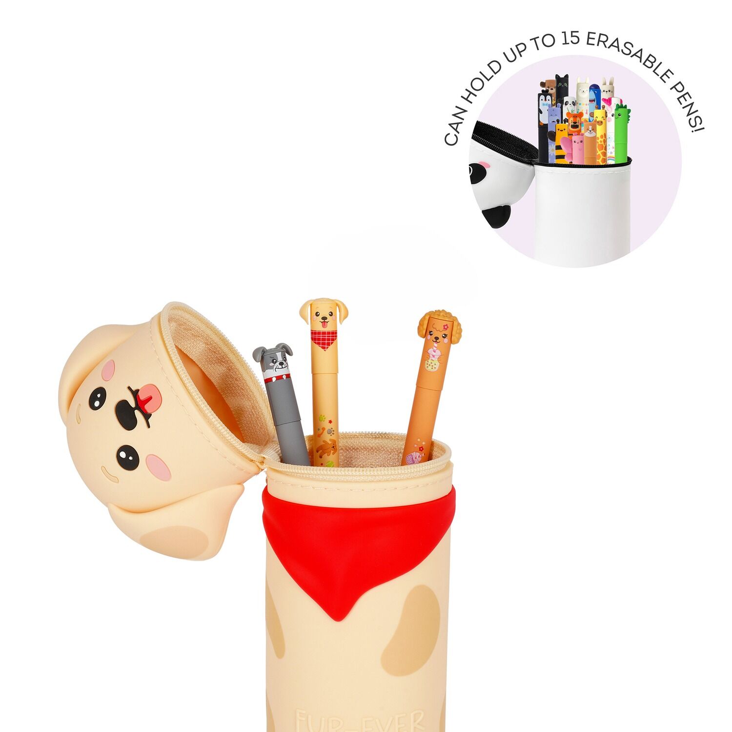 Legami 2-IN-1 Silikon Federmäppchen - KAWAII - GOLDEN