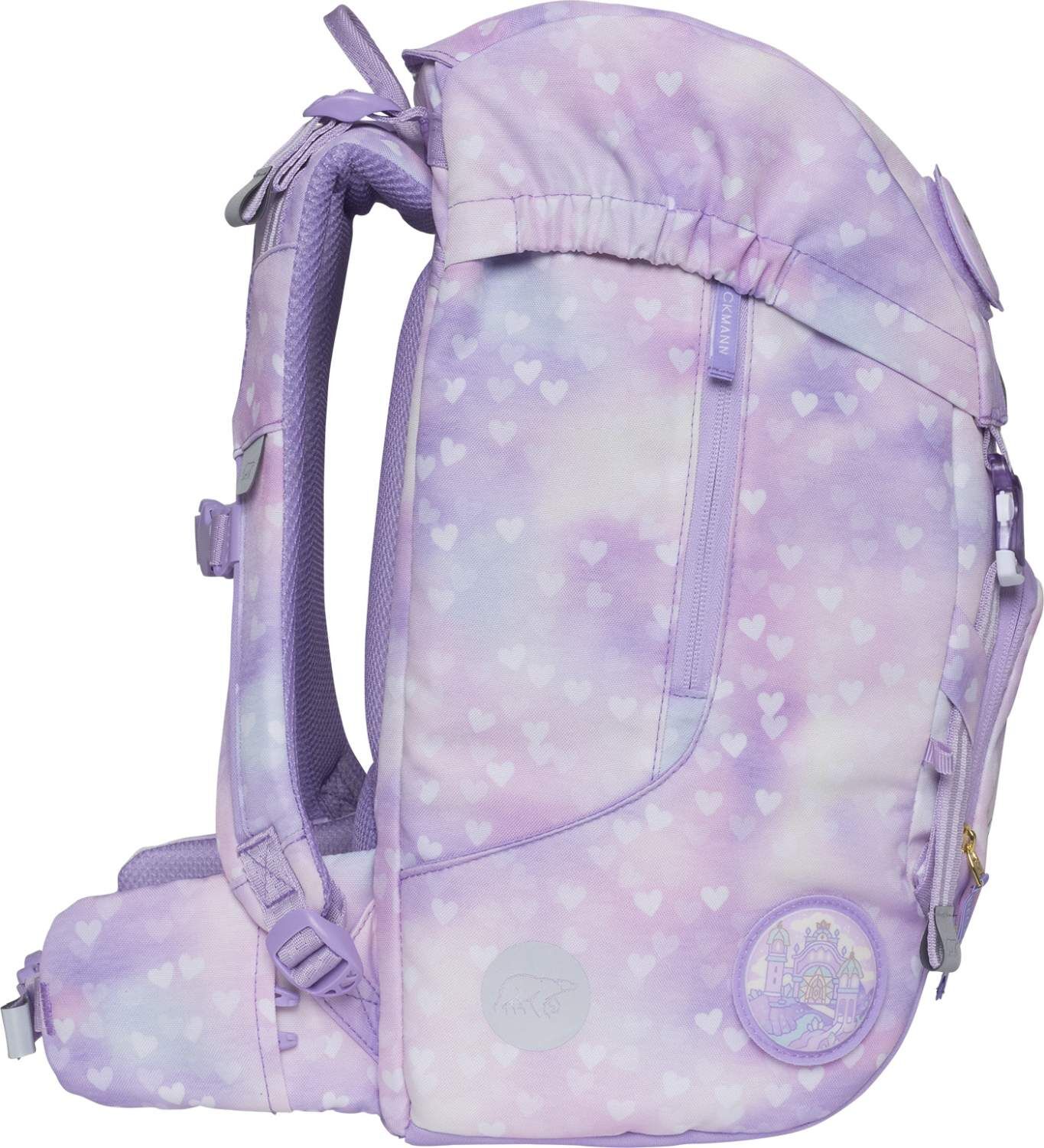 Beckmann Schulranzenset Classic Maxi - 6-Tlg. Set Unicorn Princess Purple