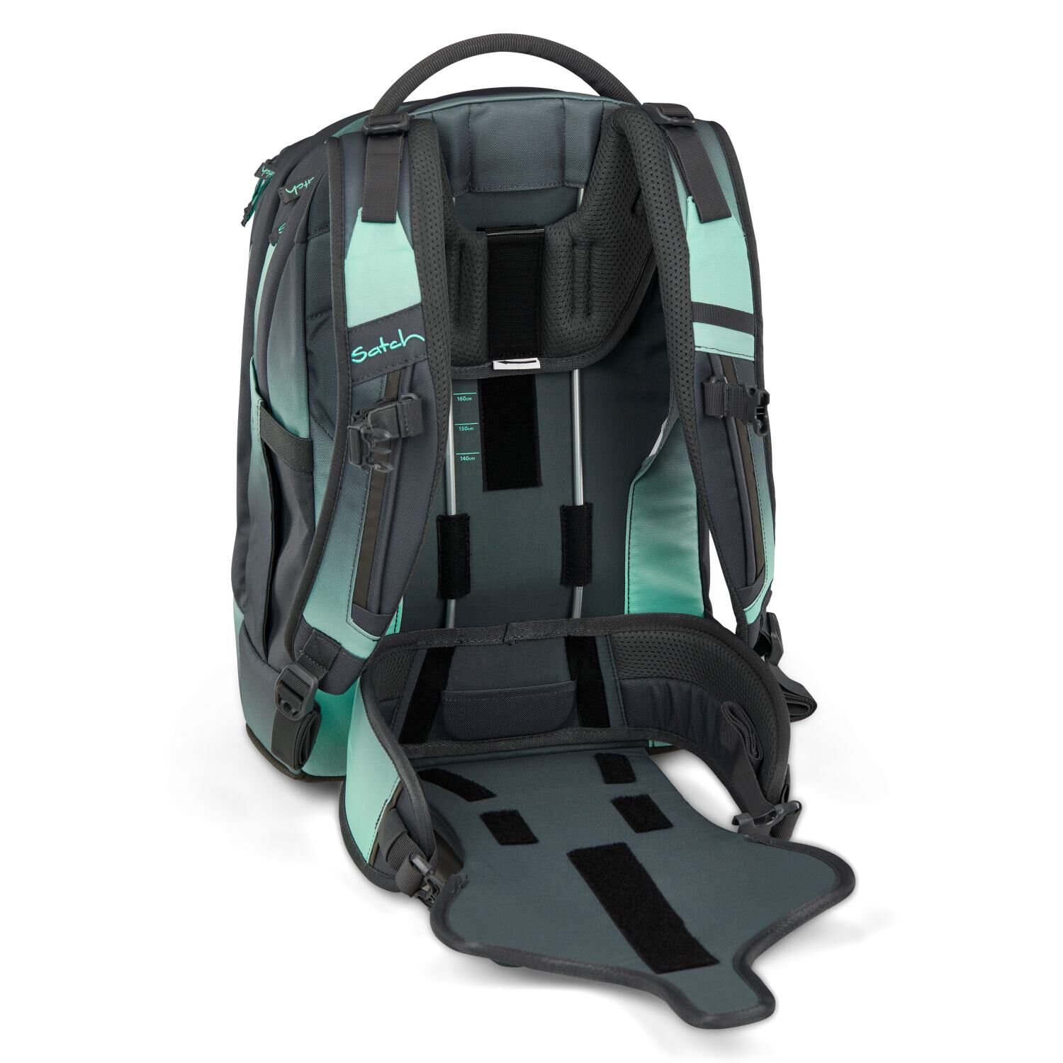 Satch pack Schulrucksack Gradient Mint anthrazit